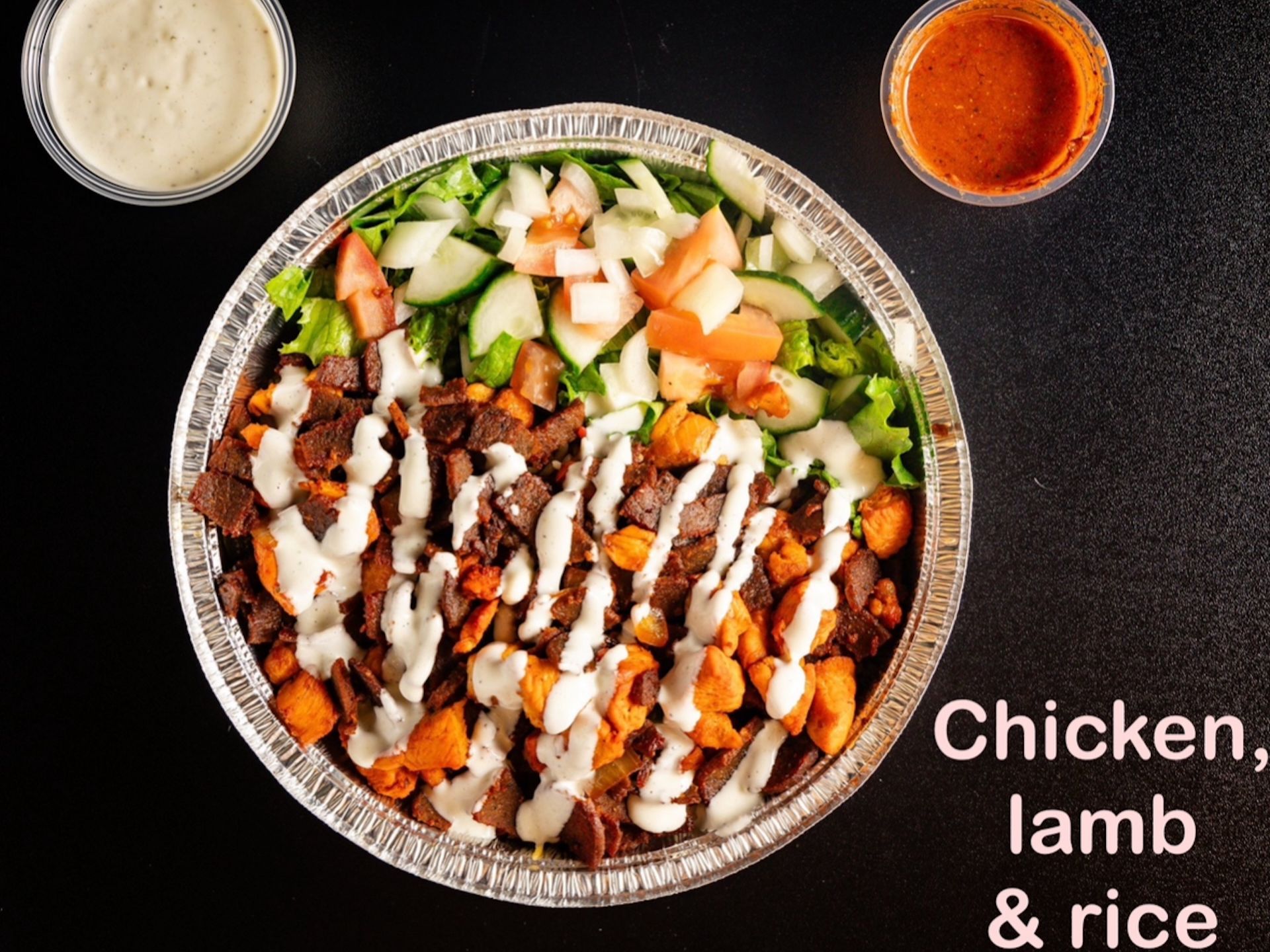 CHICKEN,LAMB Over RICE.