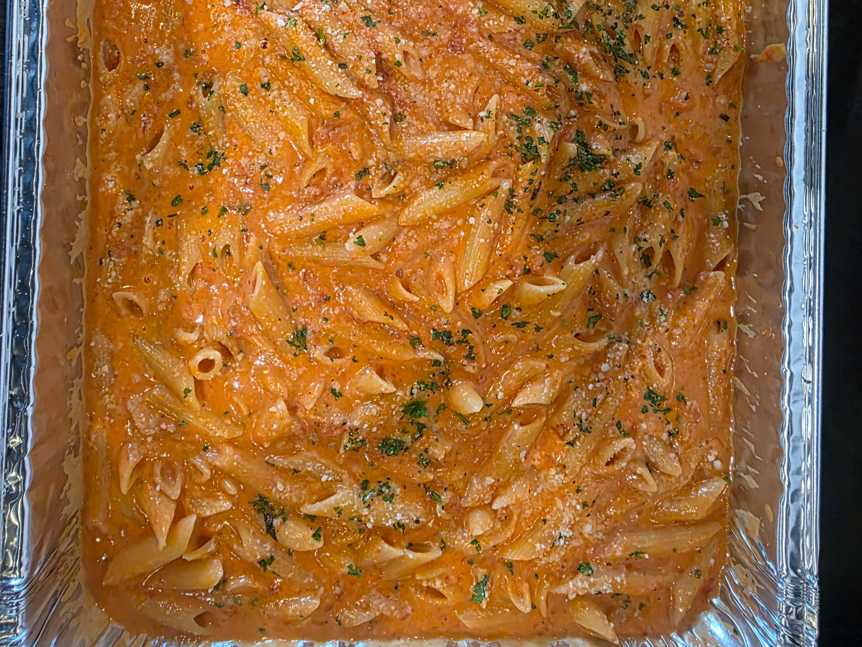 Half Tray Penne Alla Vodka