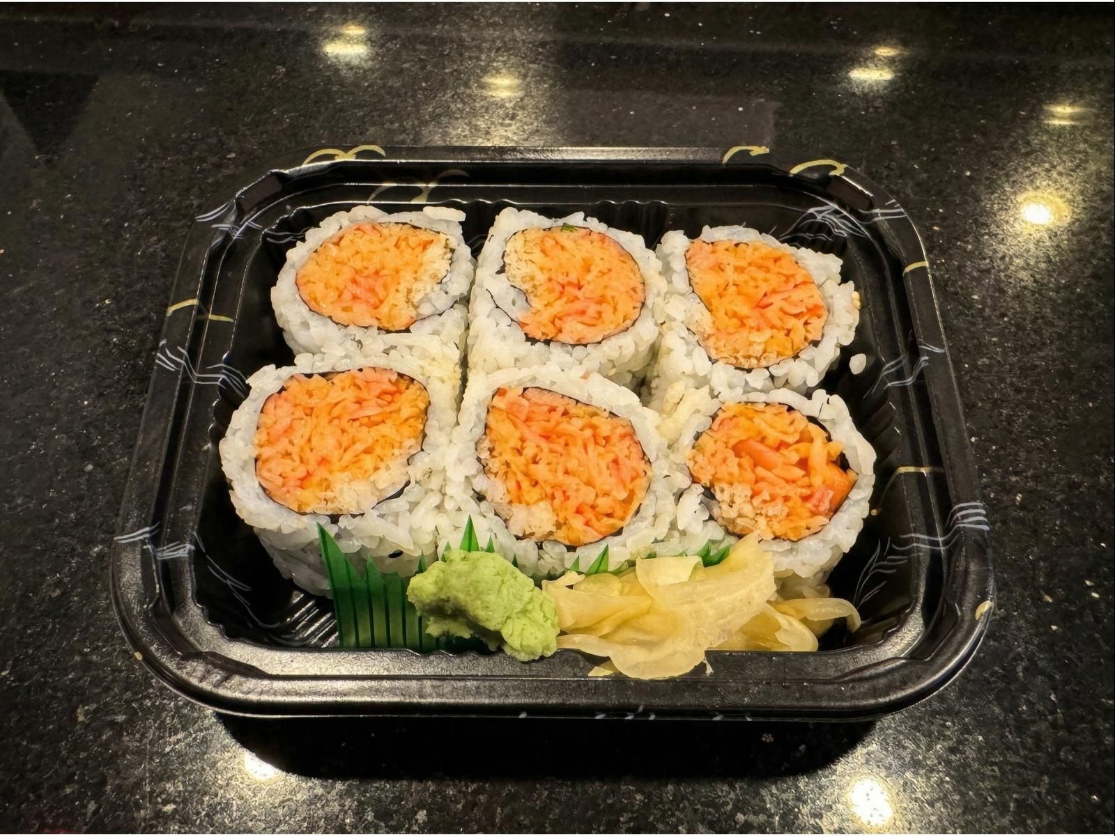 Spicy Crab Crunch Roll.