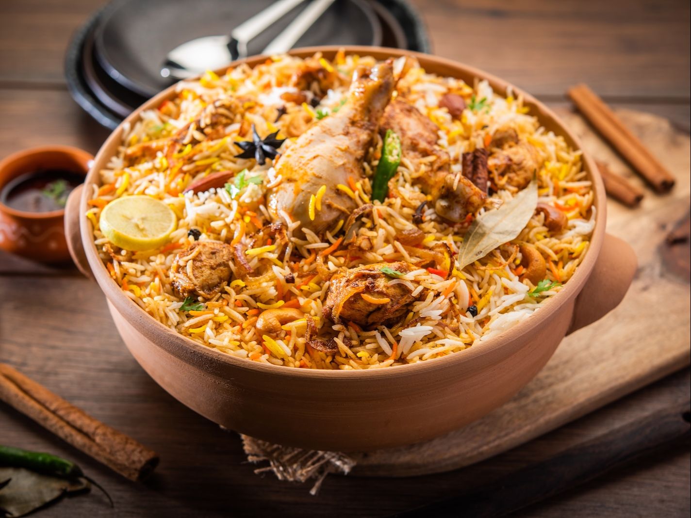 Gongura Chicken Dum Biryani Family Pack.