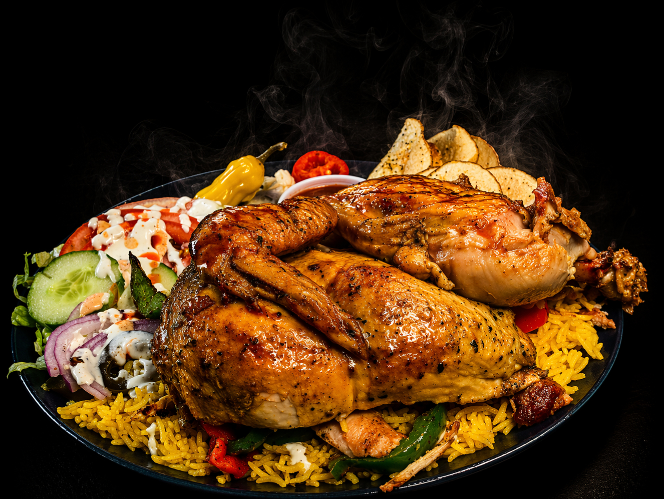Side - 1/2 Rotisserie Chicken.