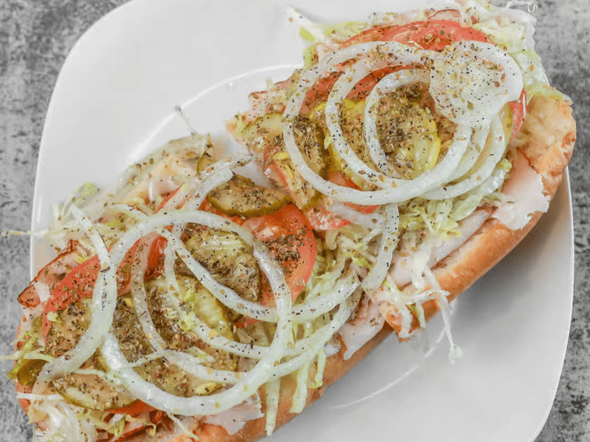 Turkey & Cheese Hoagie.