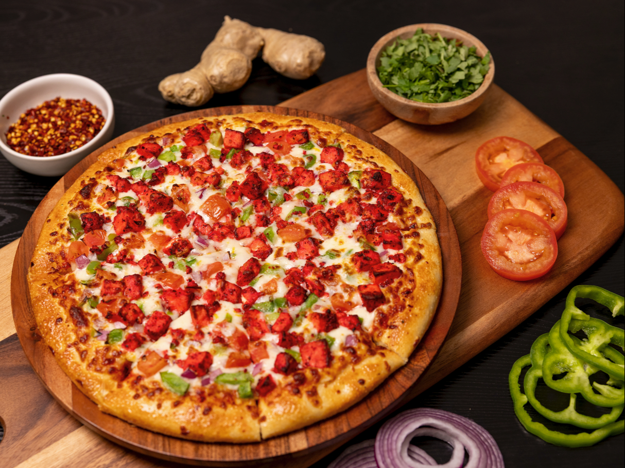 Tandori Paneer Pizza.