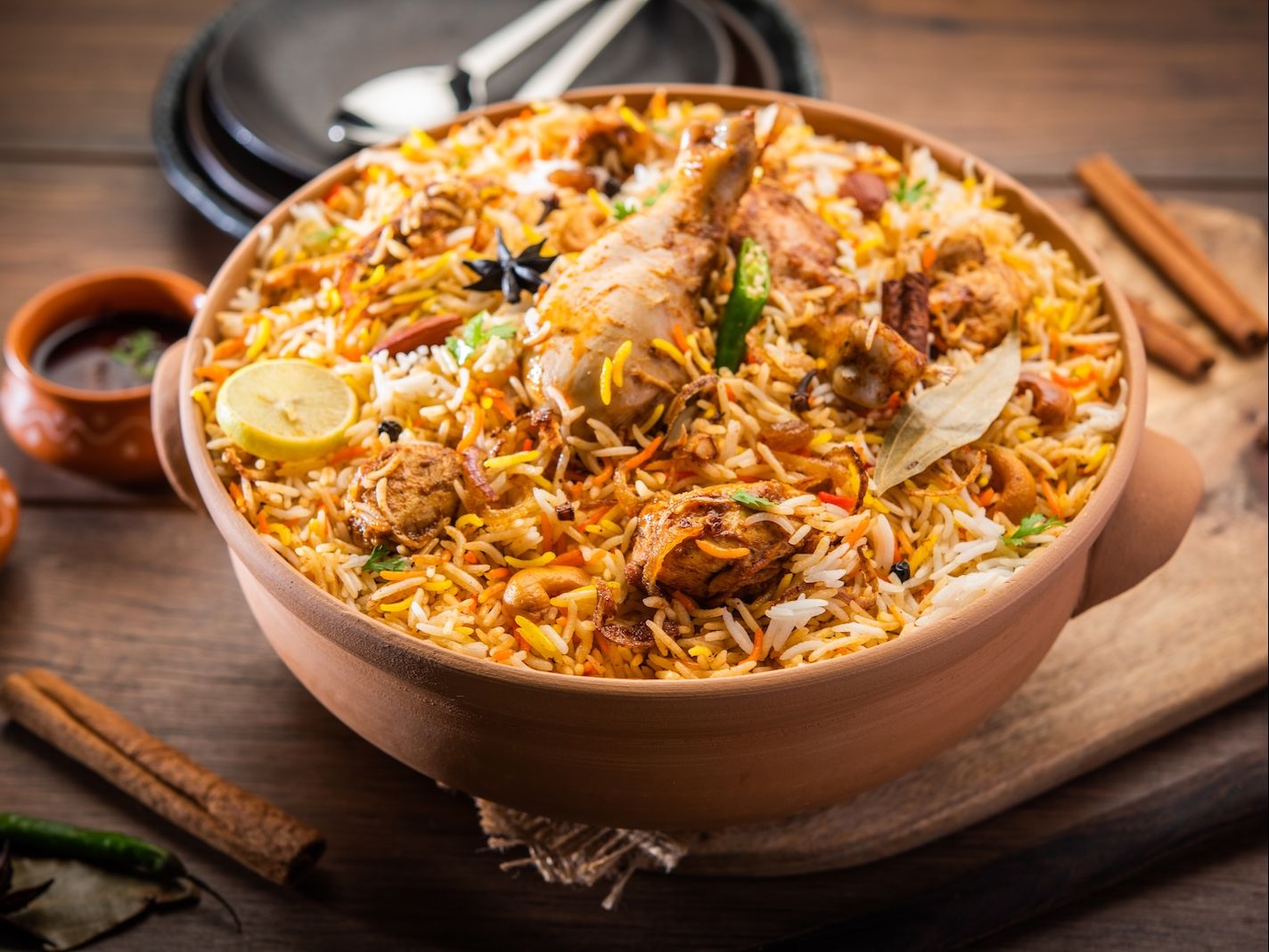 Gongura Chicken Dum Biryani.
