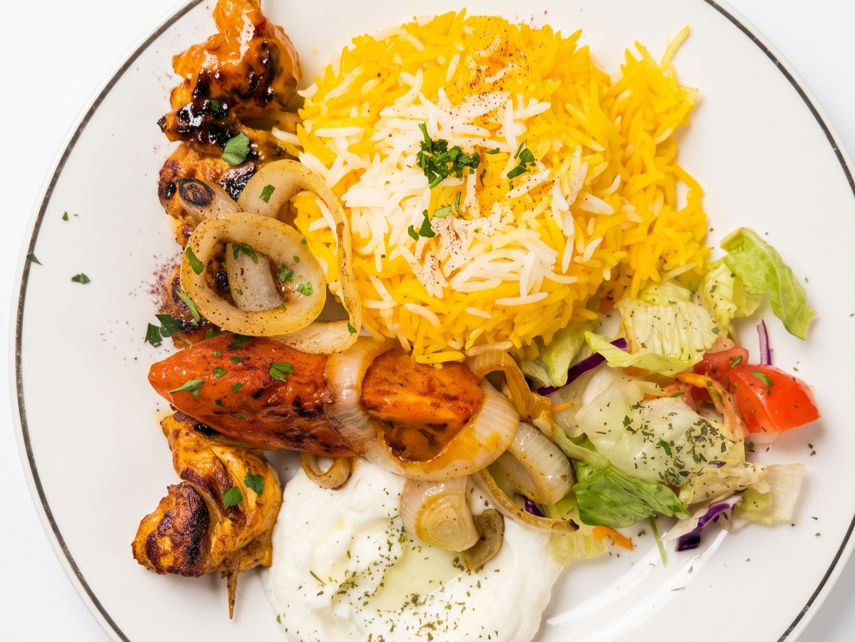 Lunch Chicken Kabob.
