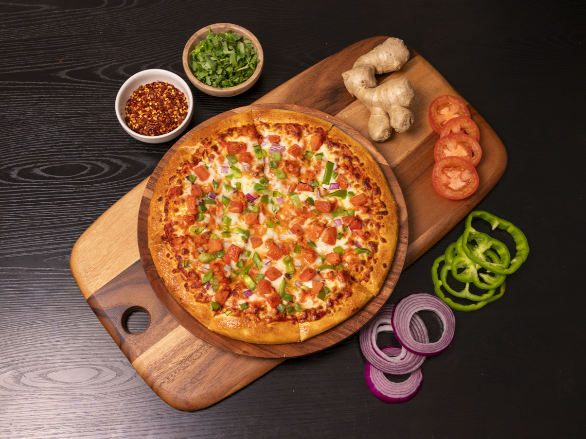 Butter Chicken Pizza.