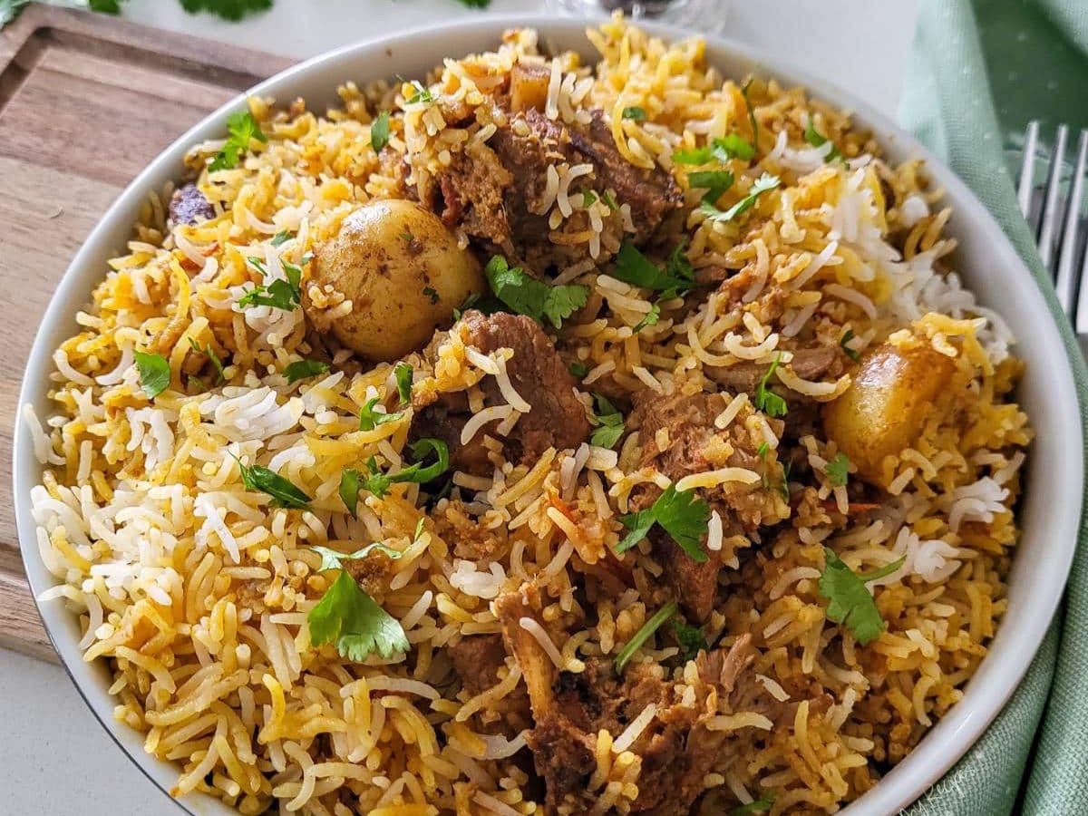Lamb Biryani.