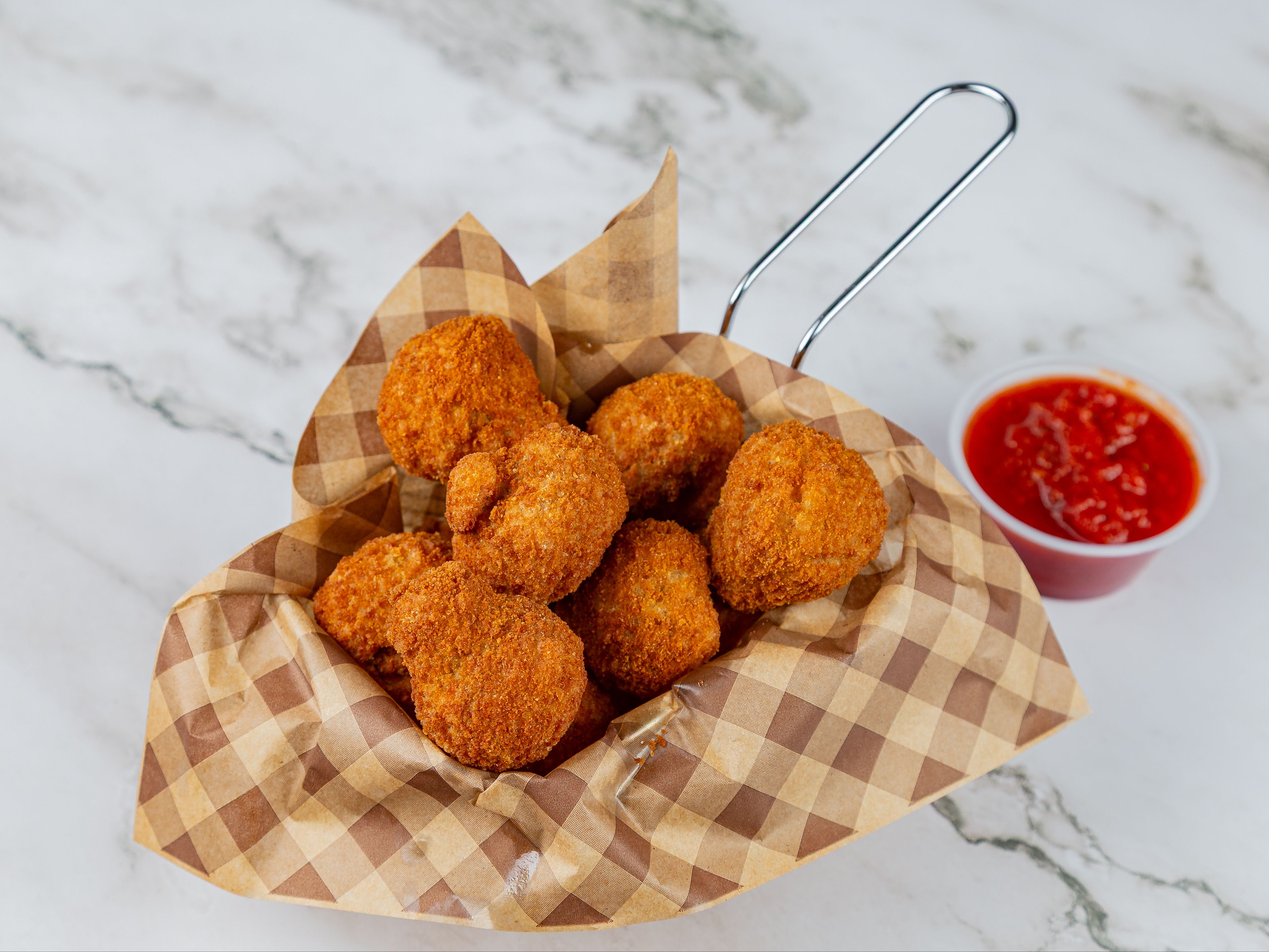 Fried Mushroom Bites.
