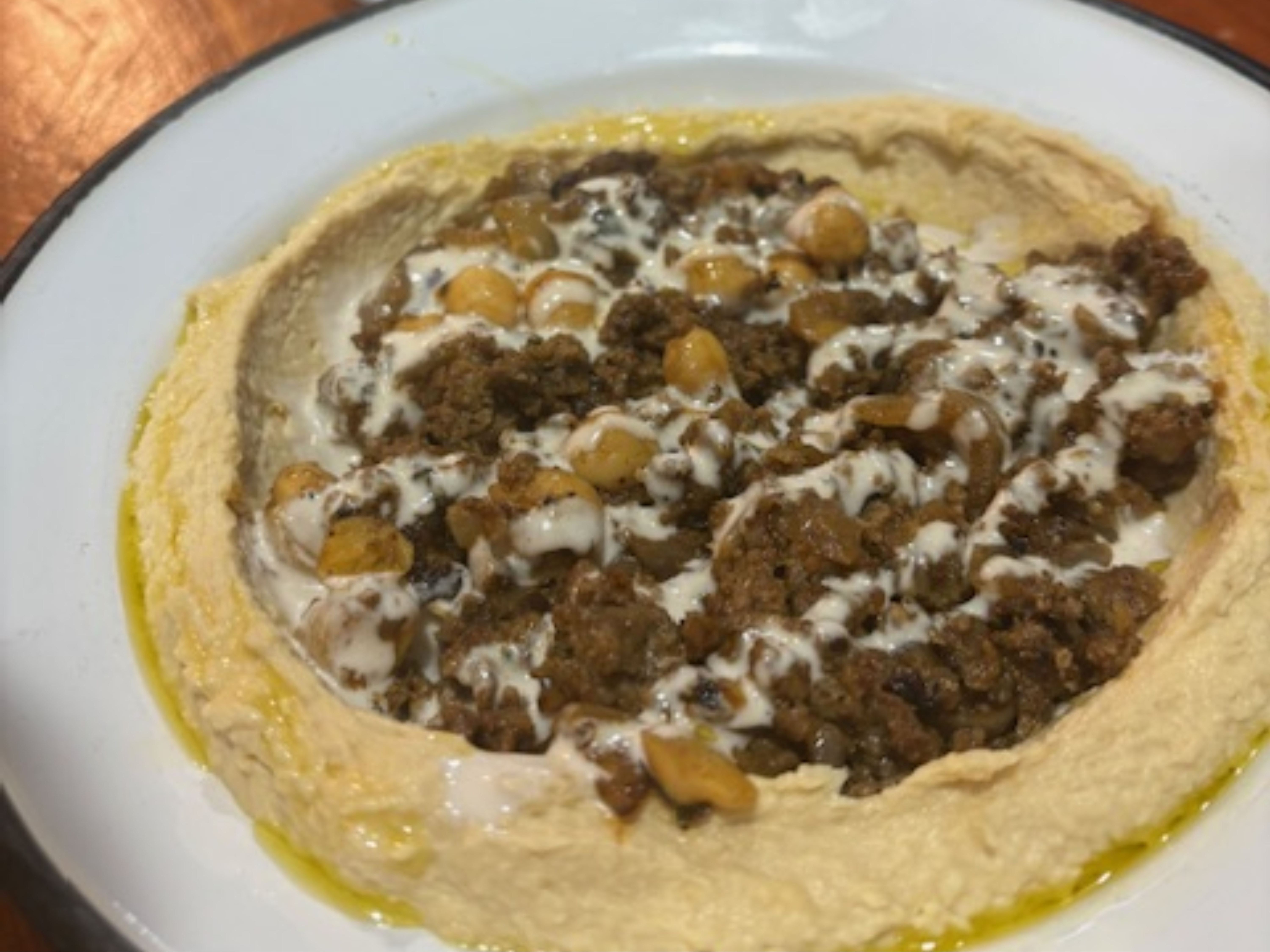 Special hummus Shawarma -Beef and Lamb