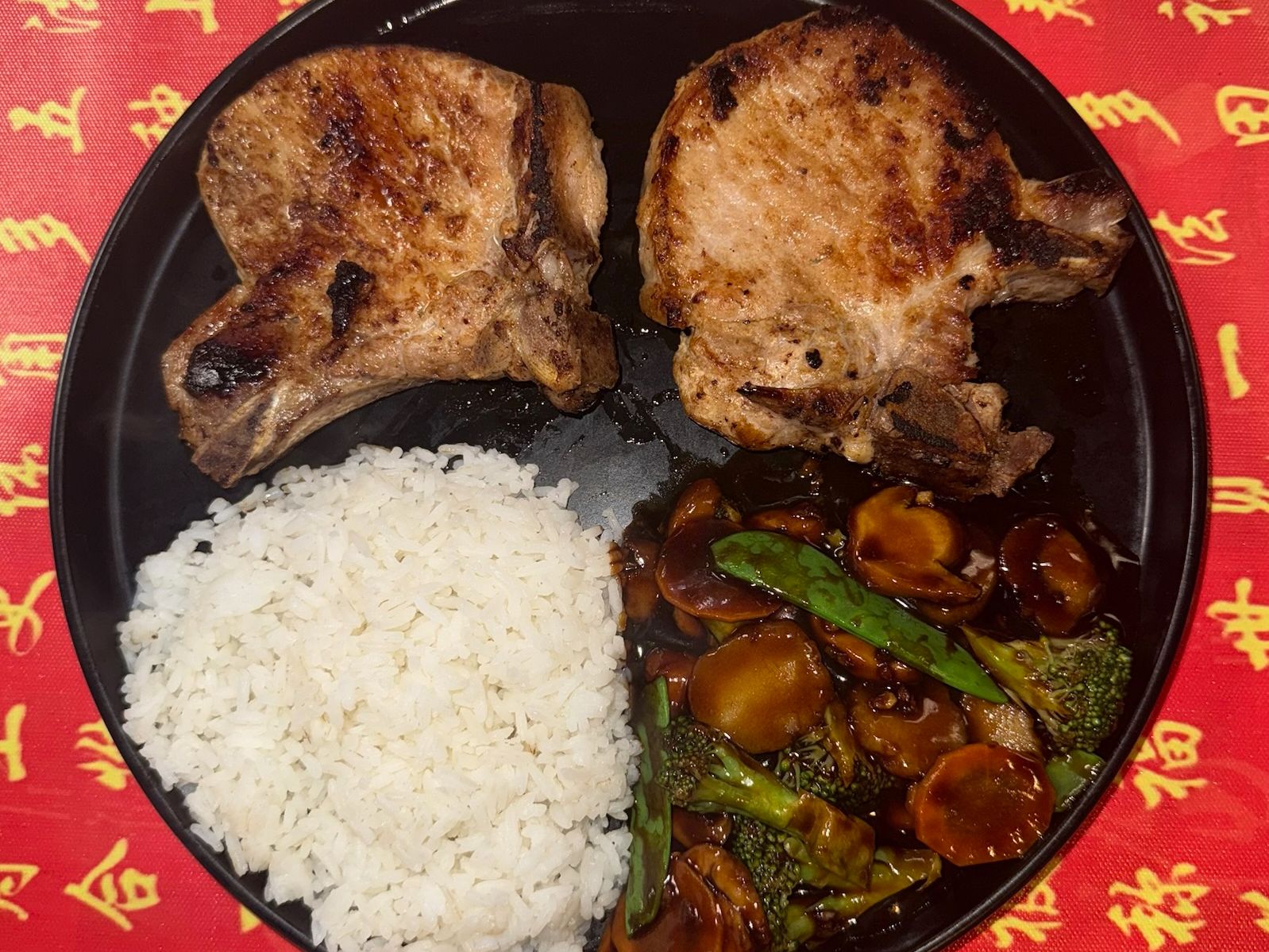 Pork Chop Platter (w/ Sautéed Veggies)