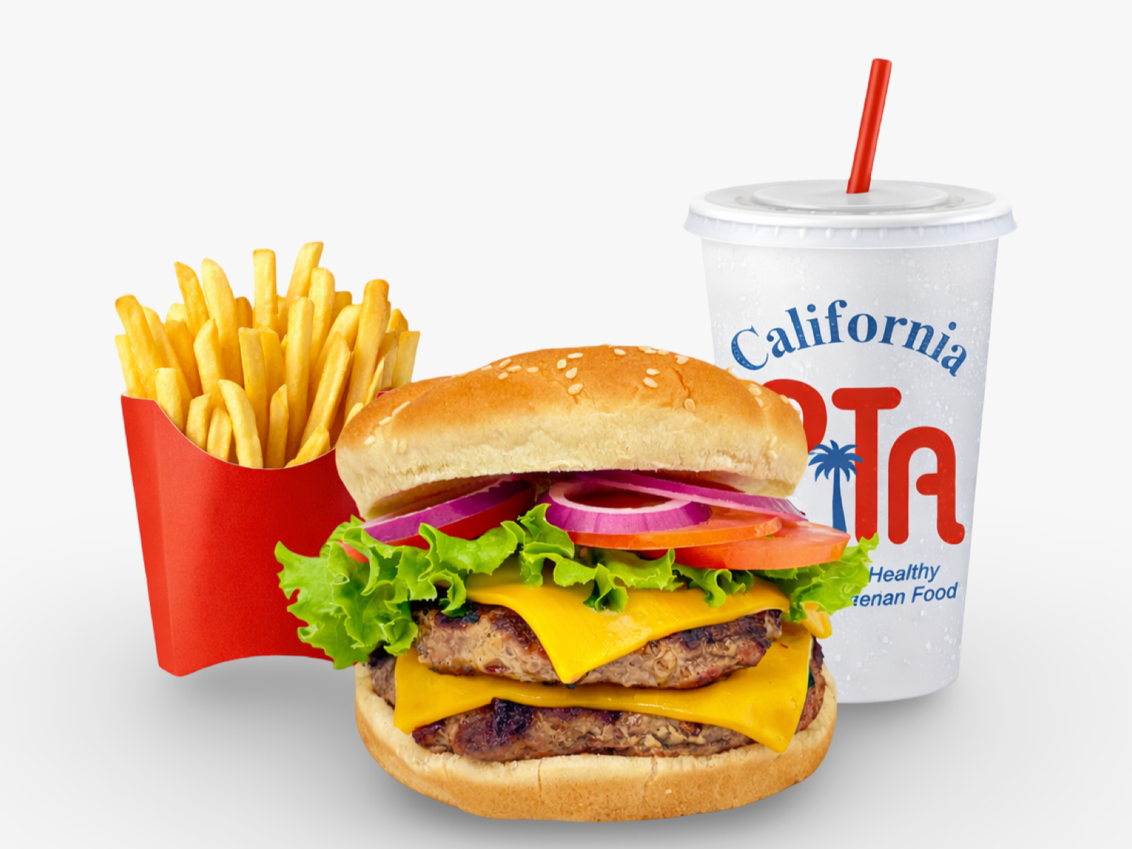Double Cheese Burger Combo.