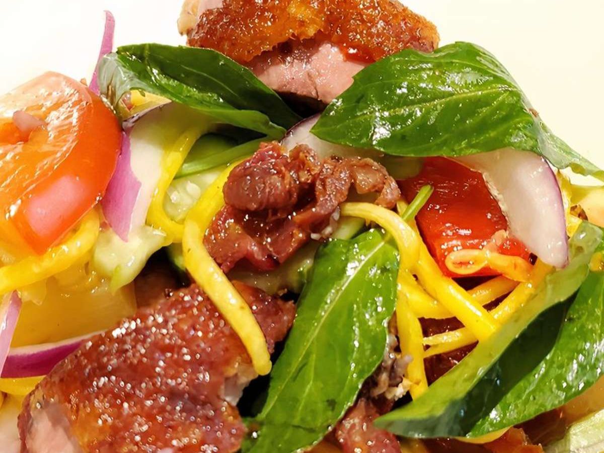 Vegetarian Duck Salad.