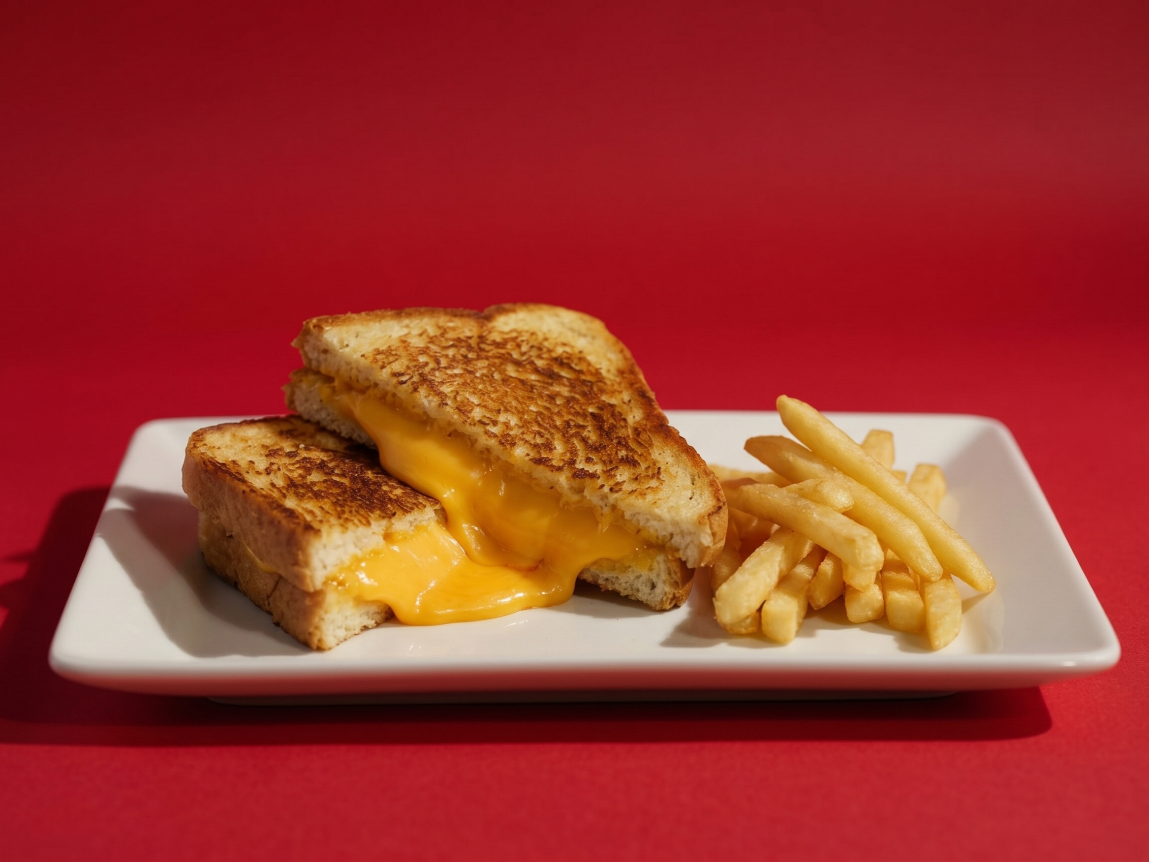 Grilled Cheese Sandwich W/ Half Order French Fries