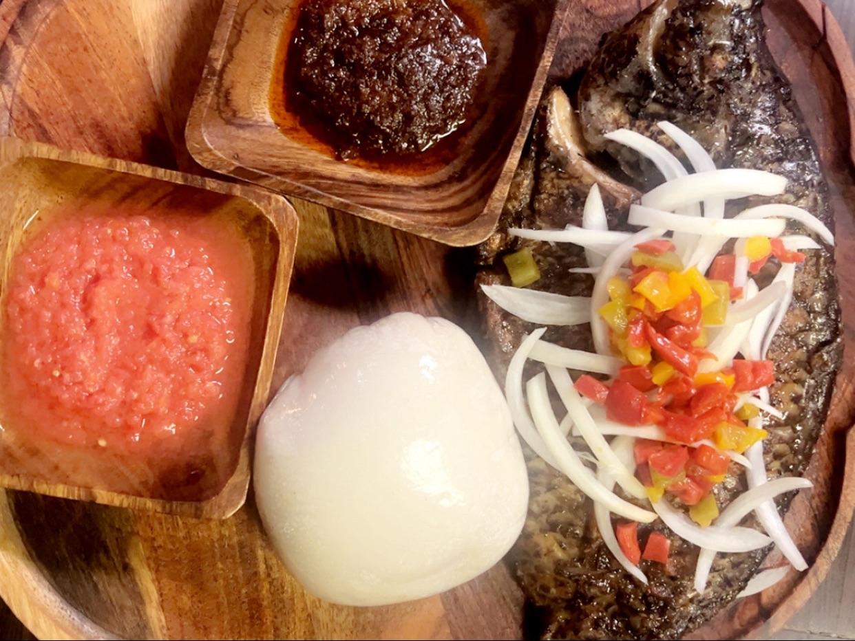 Banku w/ Tilapia