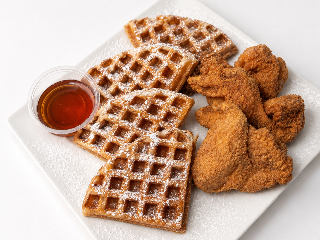 WINGS & WAFFLES.