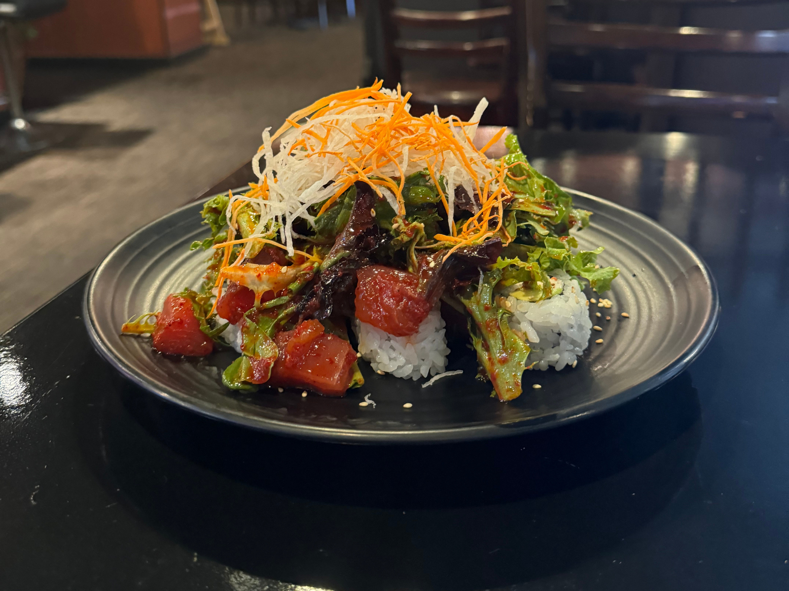 Spicy Capital Roll With Spicy Tuna.