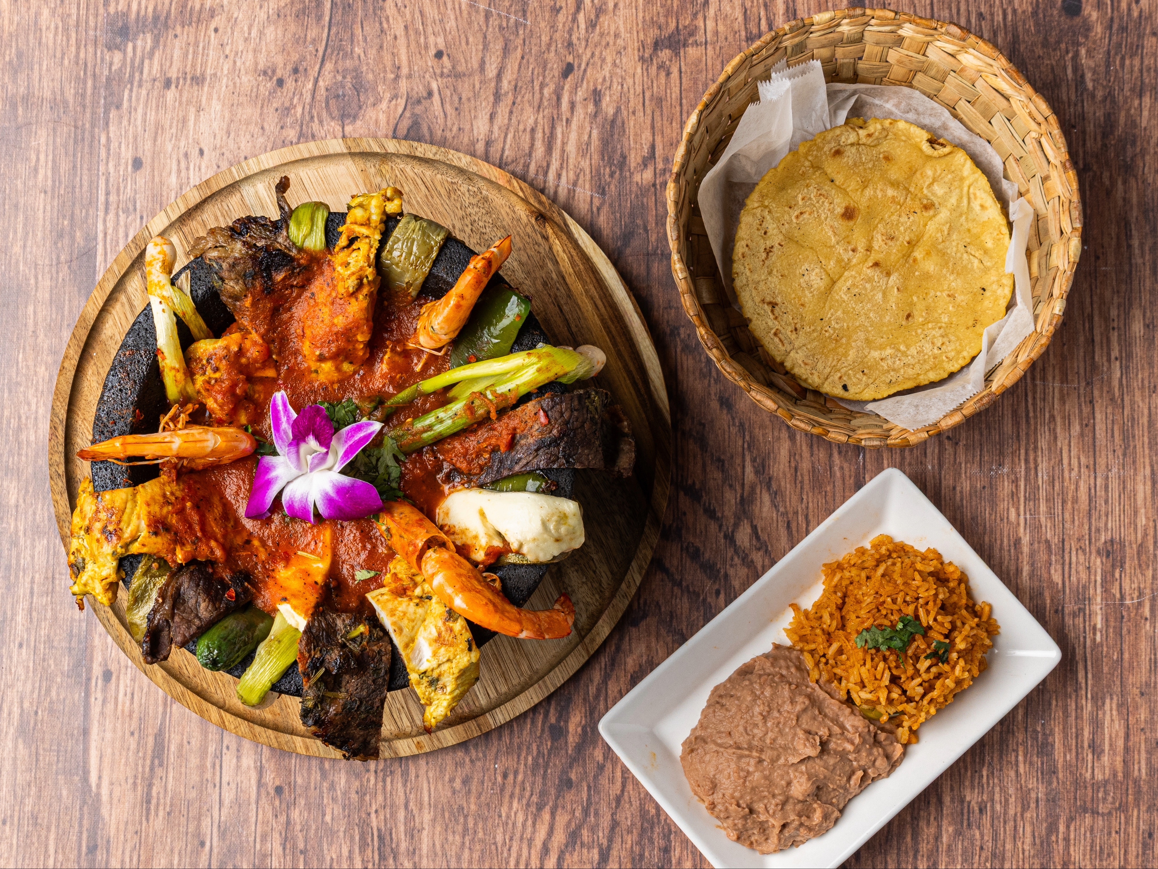 Molcajete Surf N Turf.