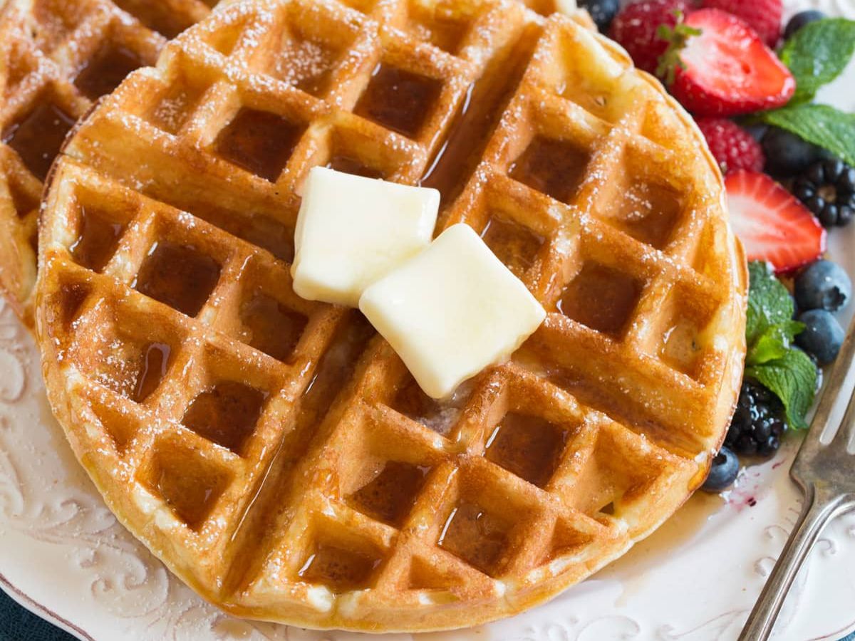 2 Plain Waffles.