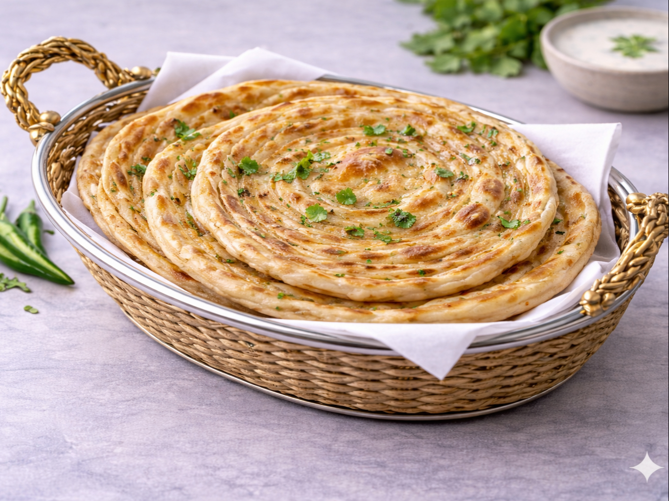 Lachha Paratha.