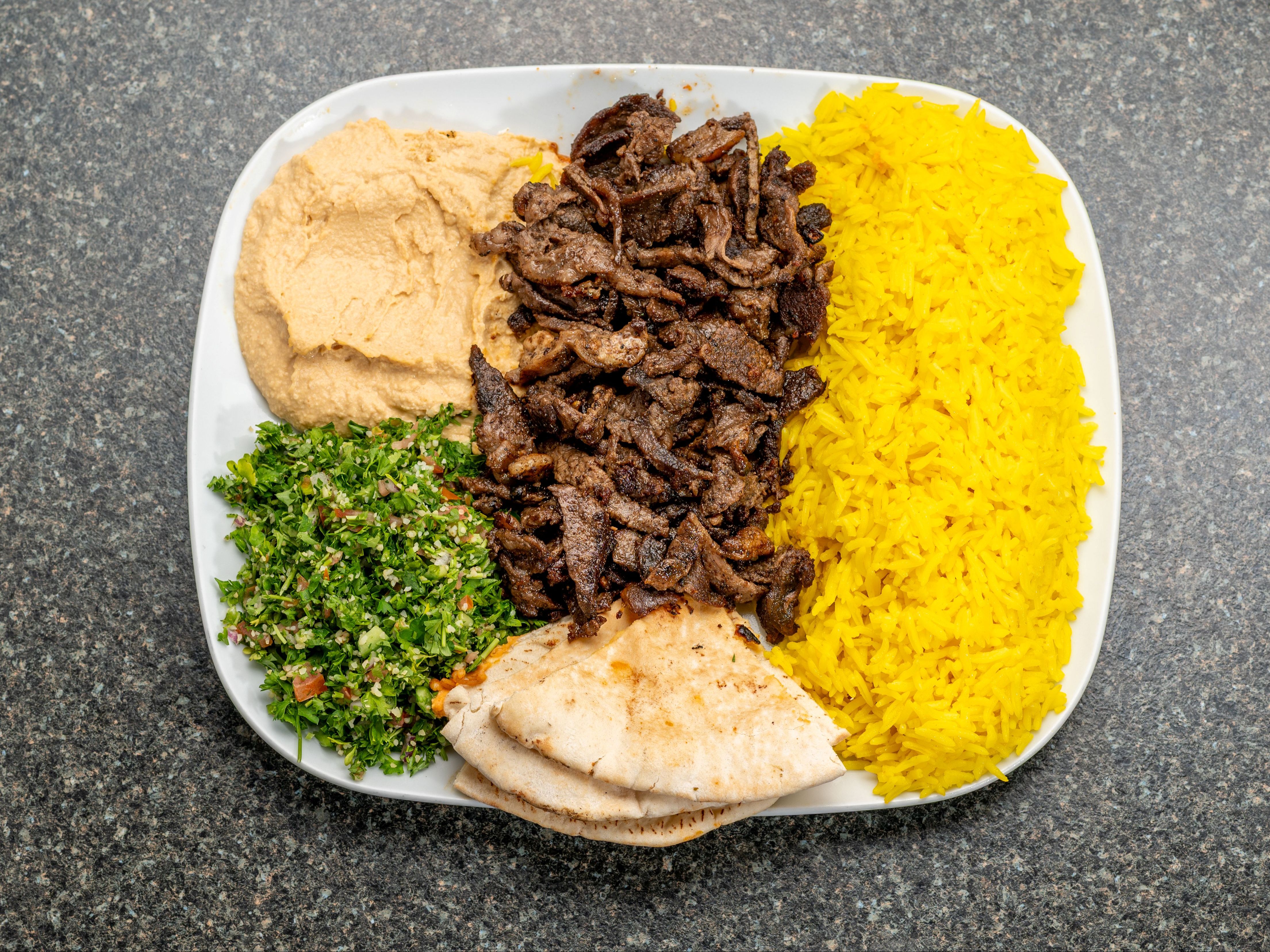 Beef Shawarma Plate.