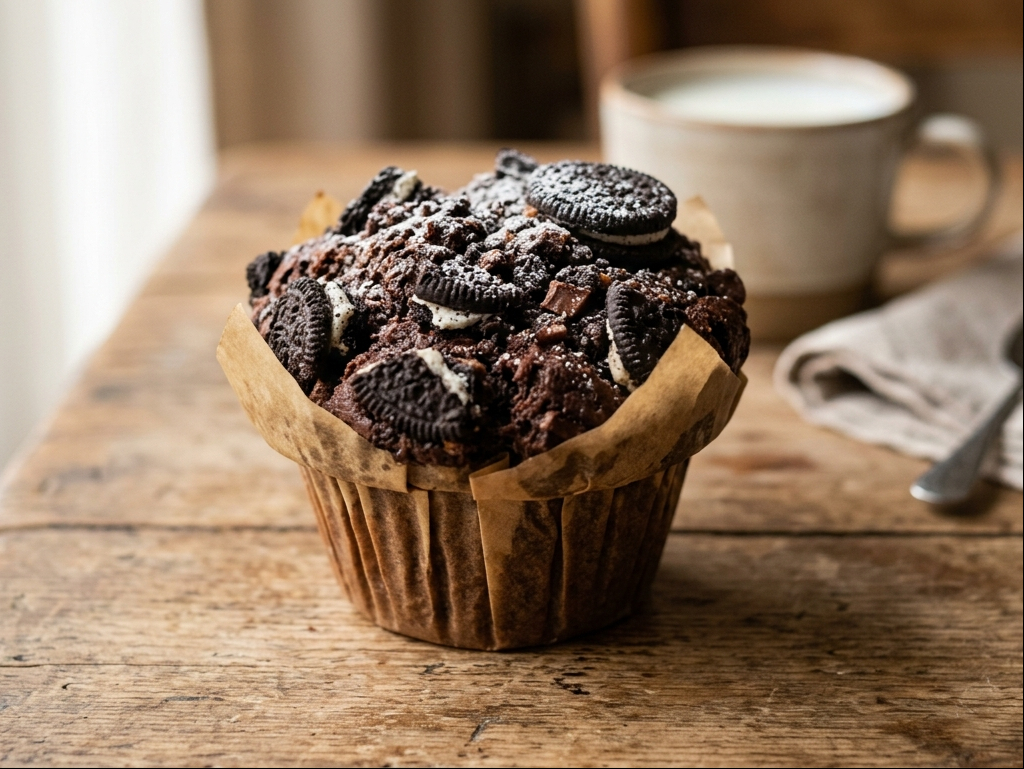 Large Muffin - Oreo Cookie.