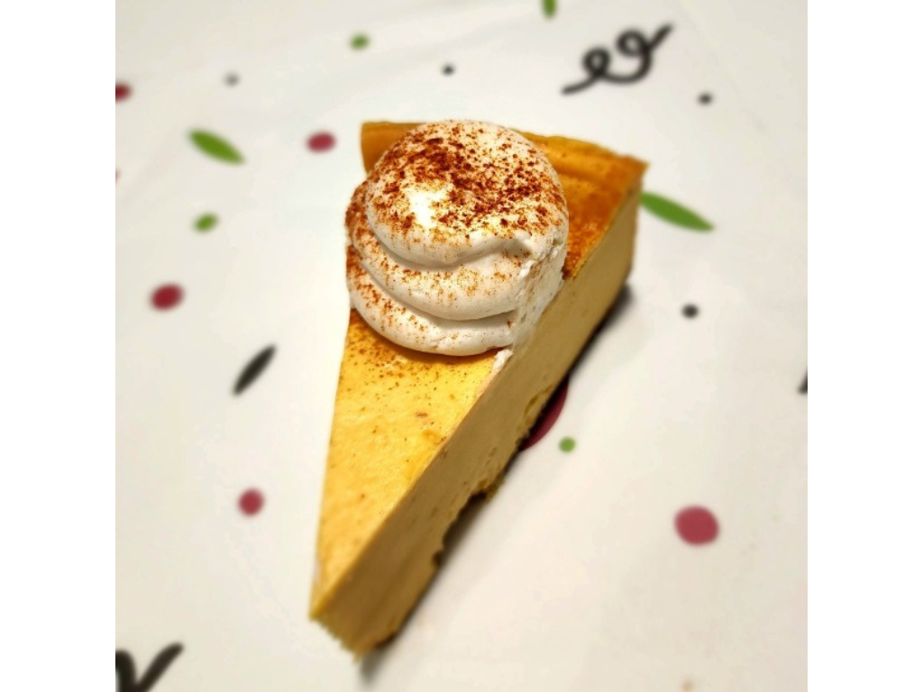 Pumpkin Cheesecake.