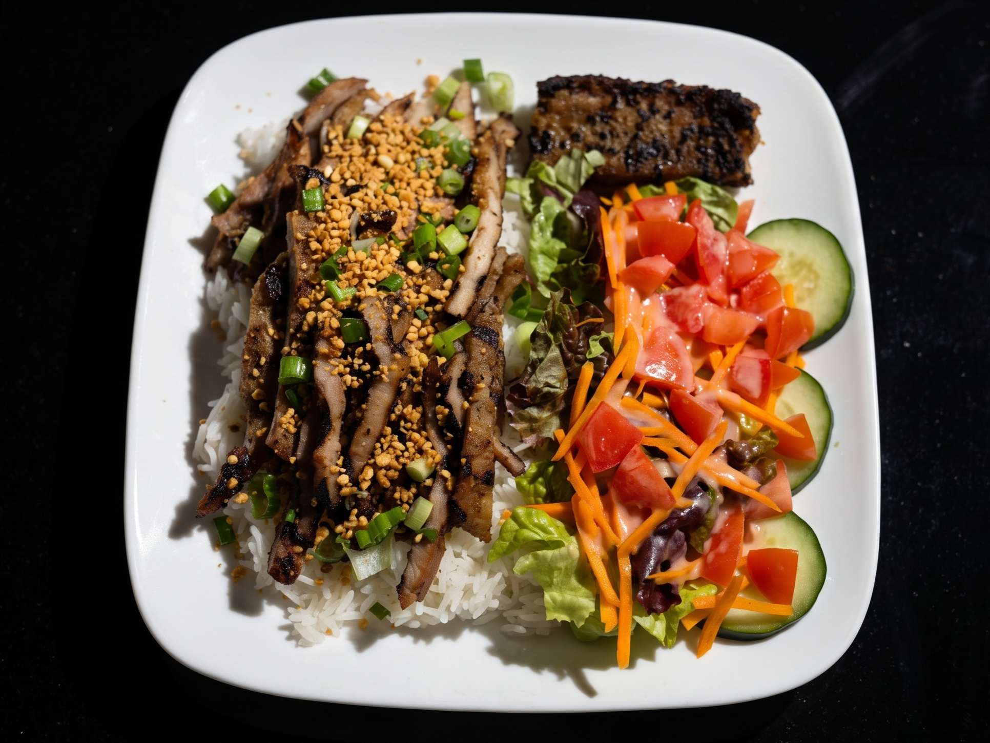 Grilled Meat over Rice (LS).