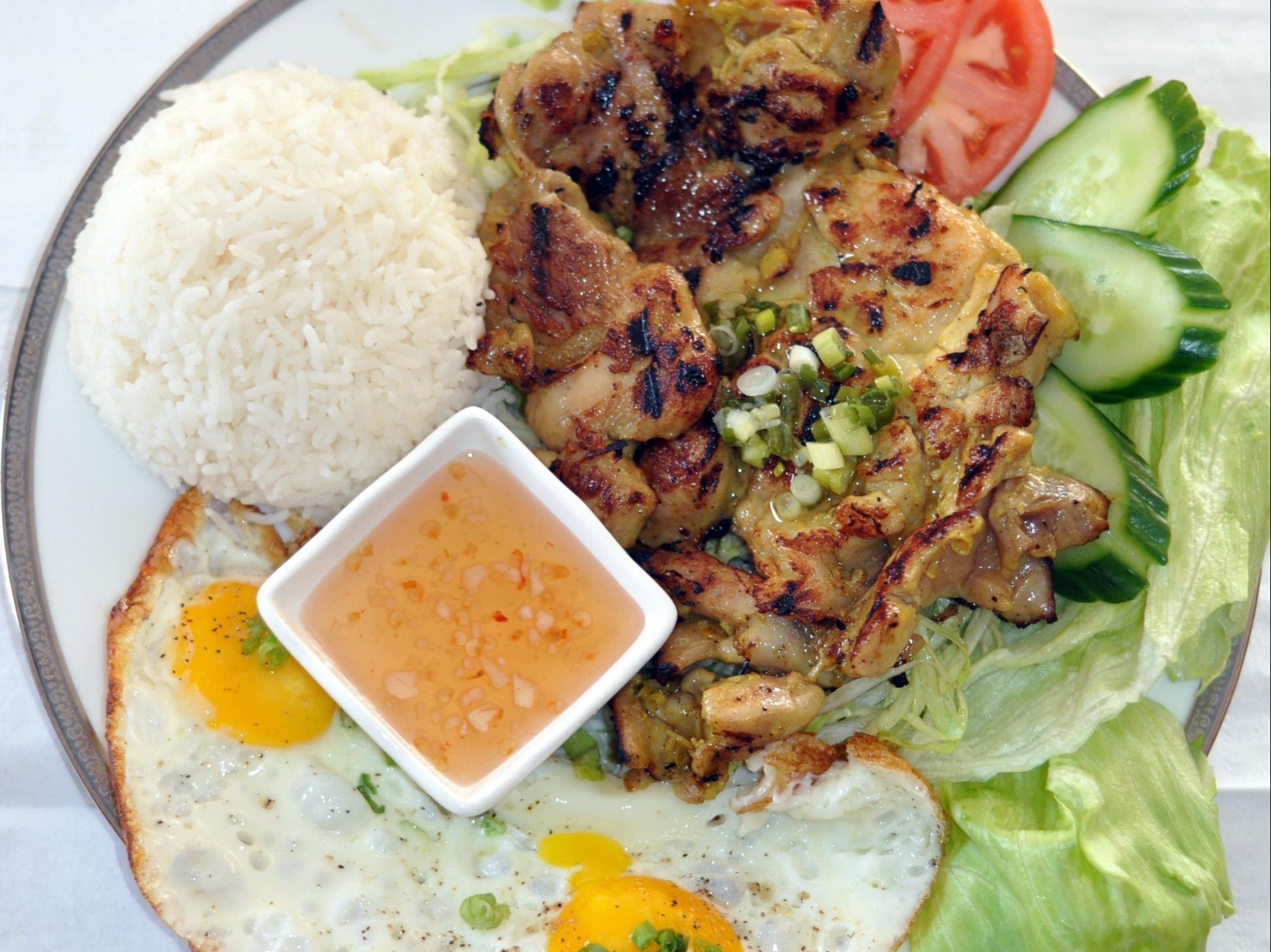 Grilled Chicken Over Rice