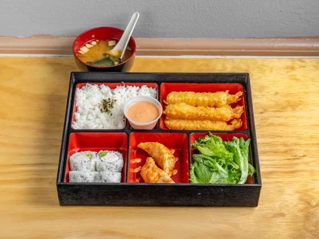 Shrimp Tempura Bento Box.