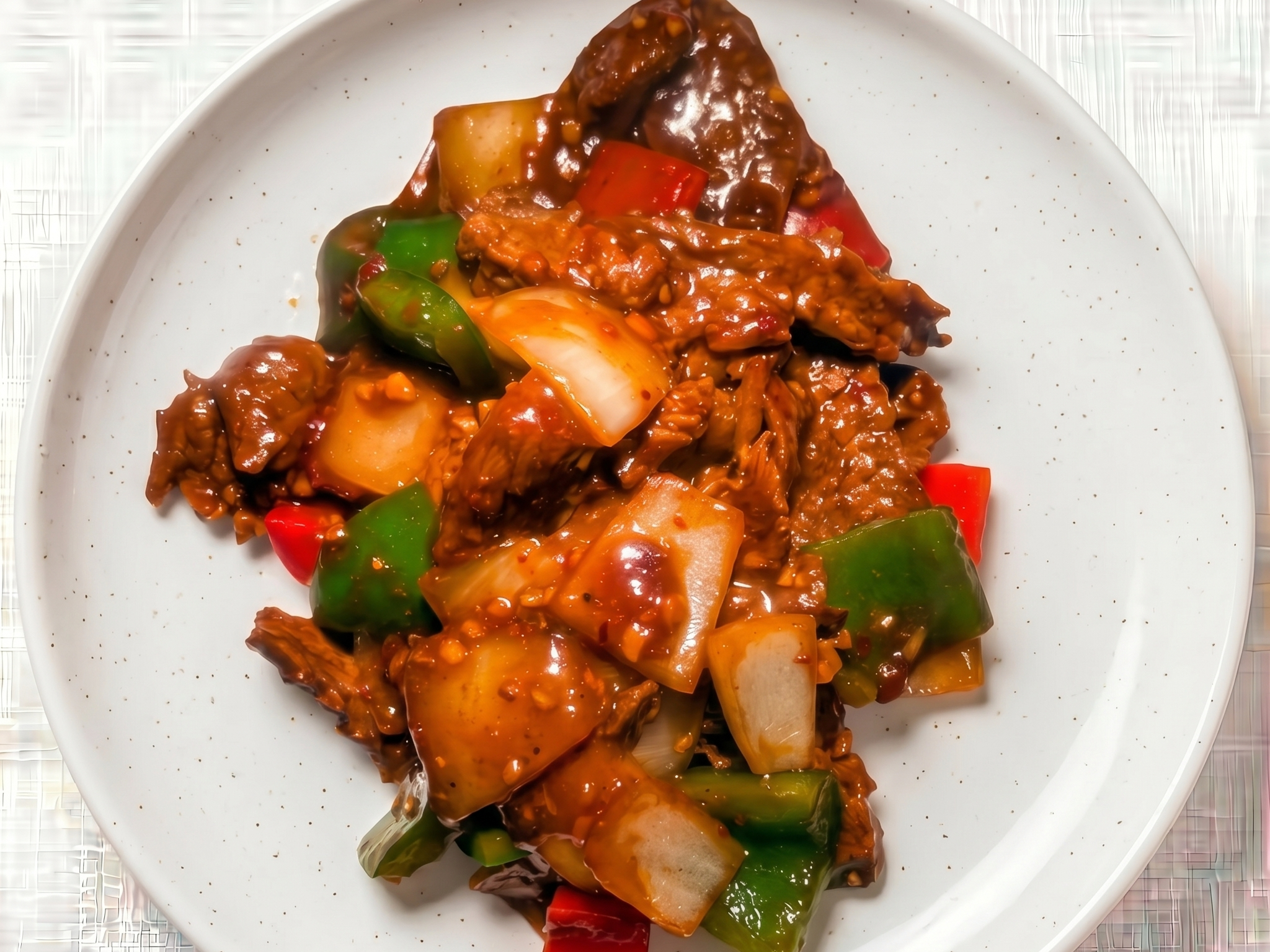 Pepper Steak With Onion.