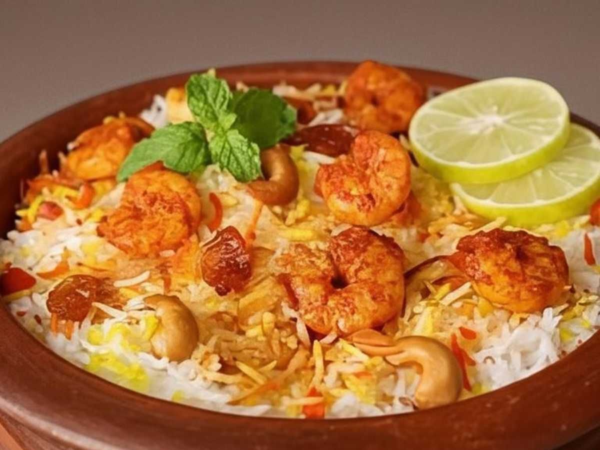 Shrimp Pulav.