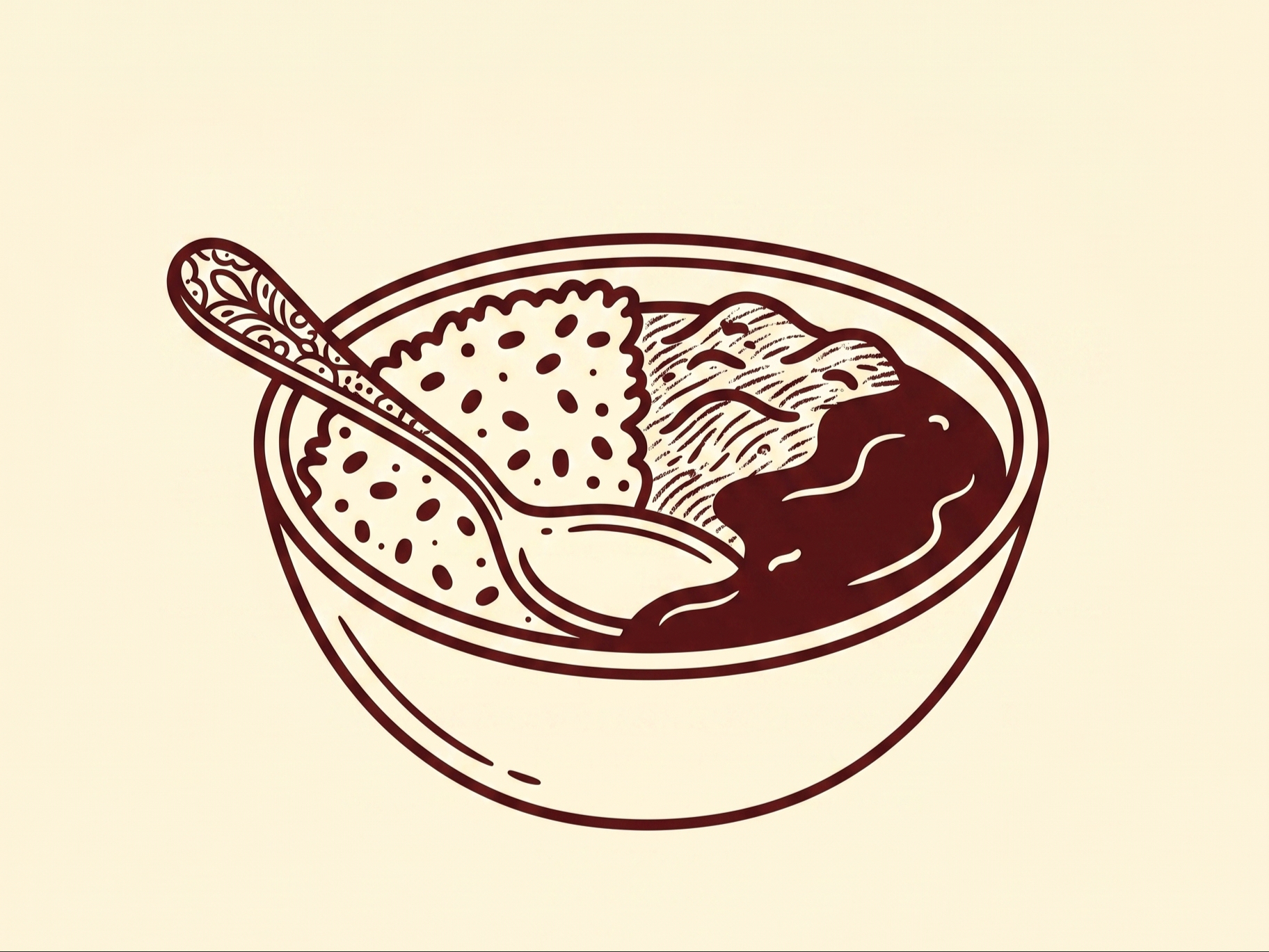 Quick Curry Bowl - half curry + rice