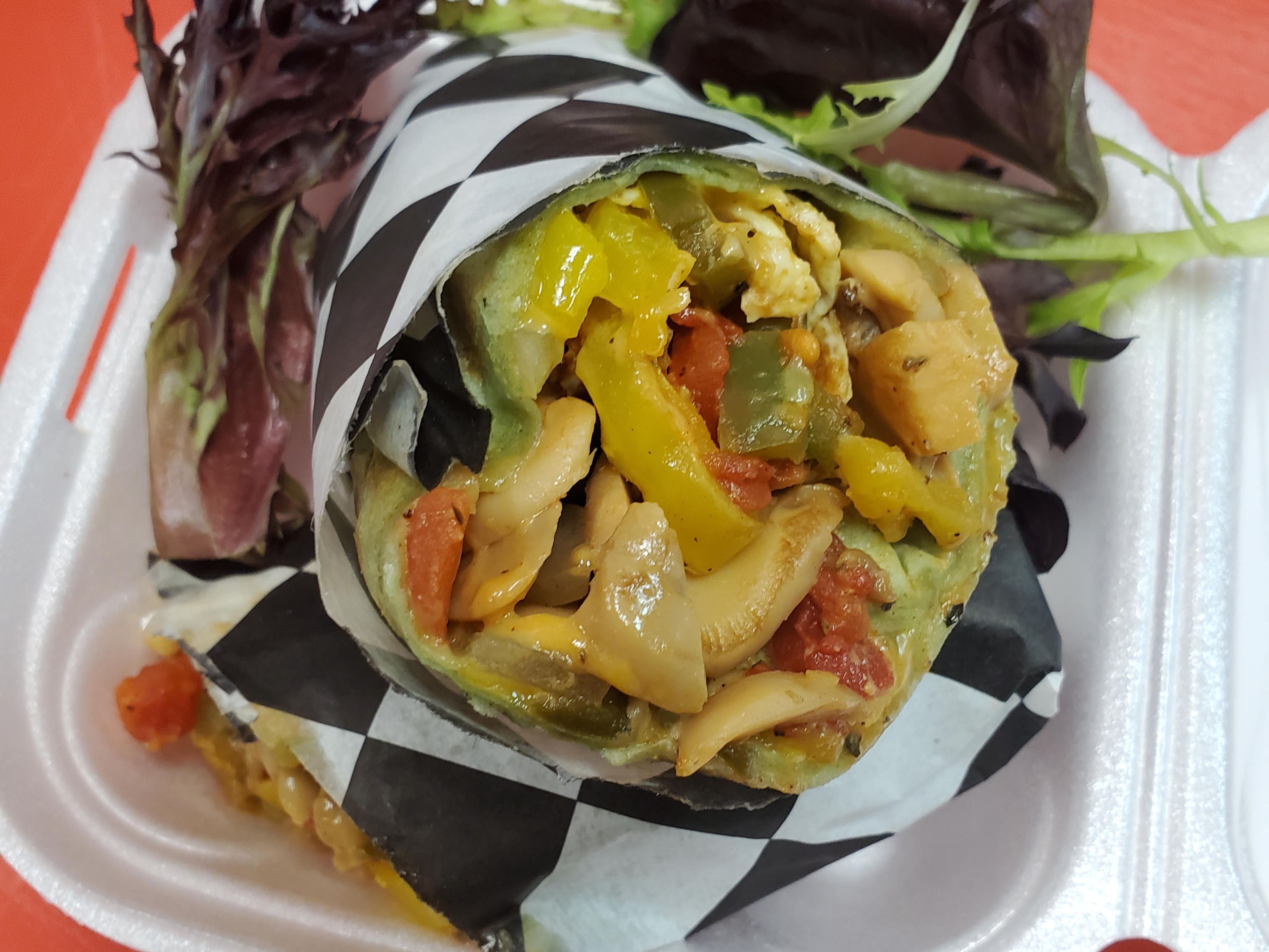 Joyce's Veggie Burrito.