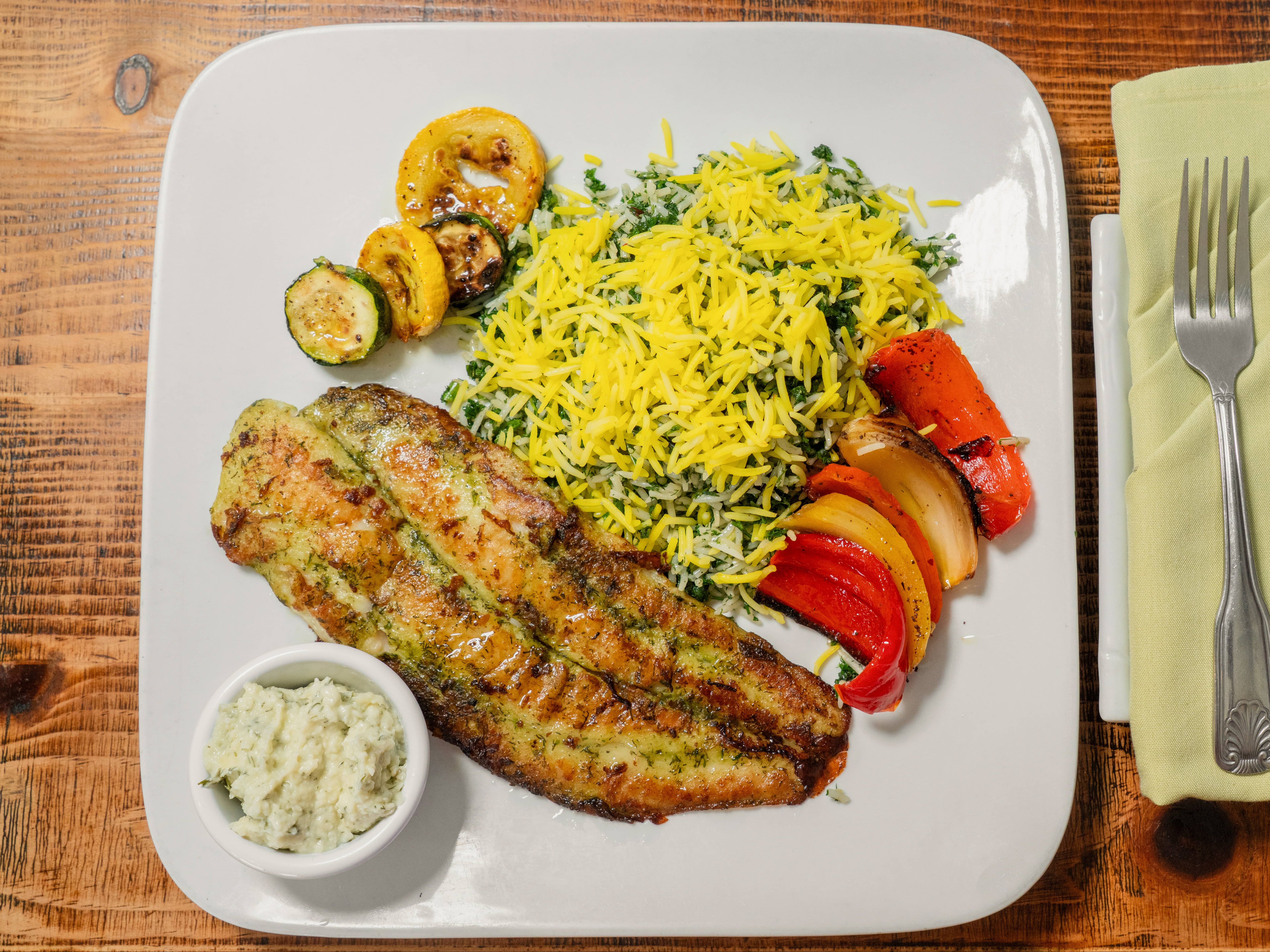Pan Fried White Fish.
