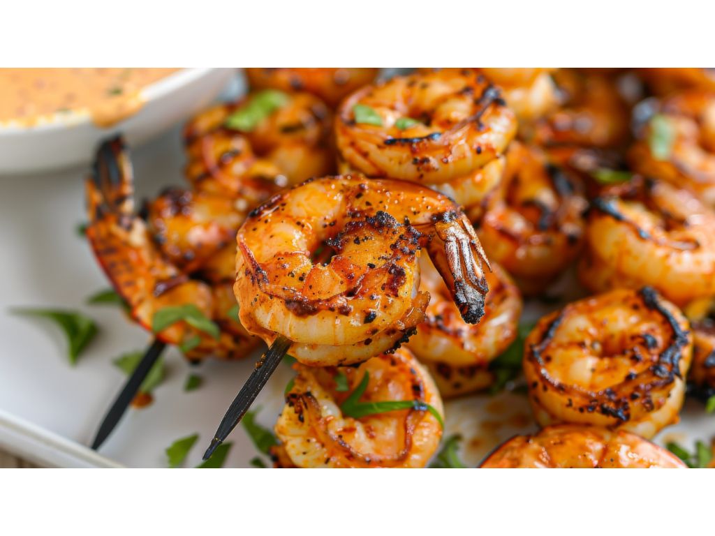 36. Cơm Tôm Nướng / Steamed Rice w/Grilled Shrimp.