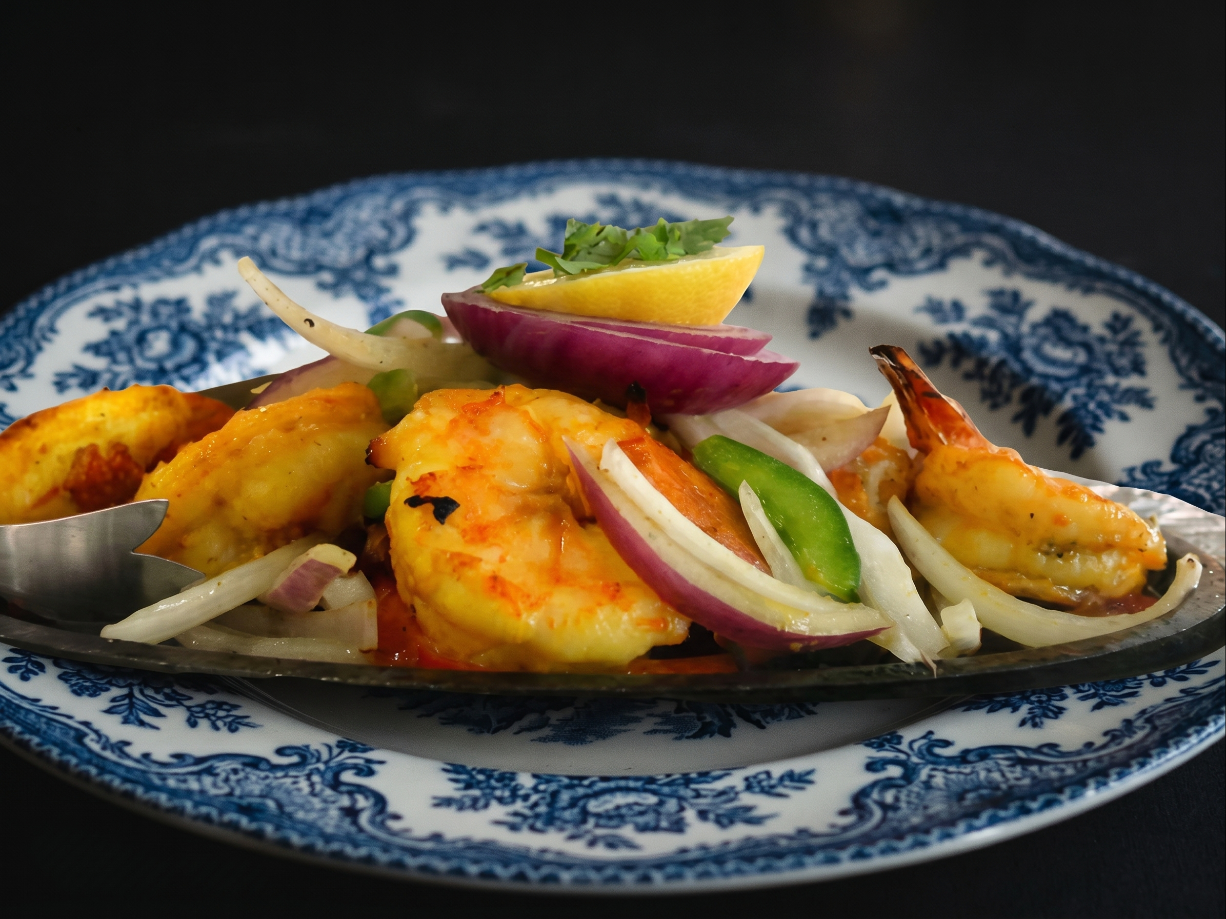 Shrimp Kabob.