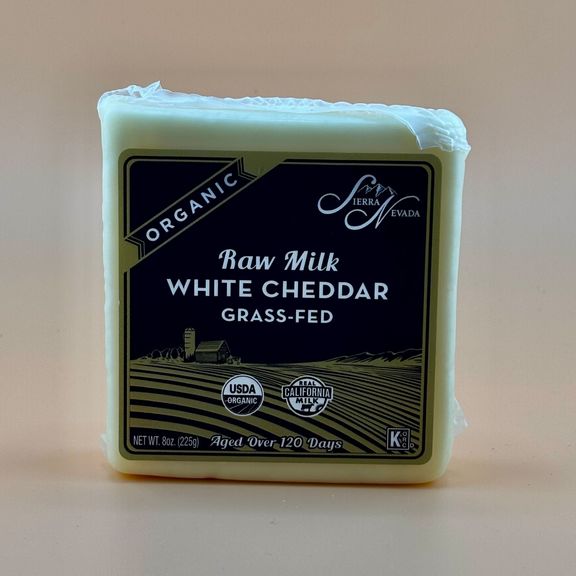 Raw Milk White Cheddar Cheese 8 oz