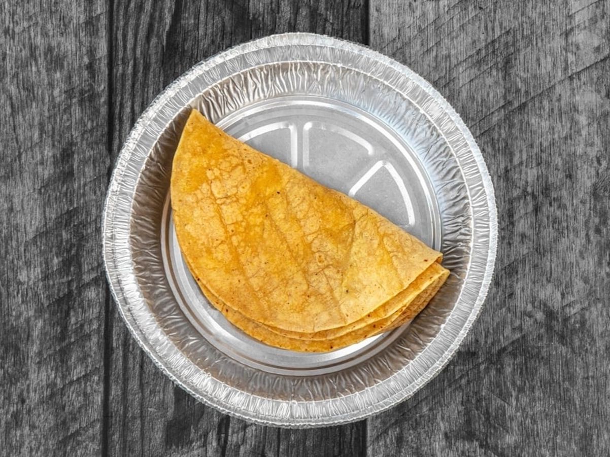 3 Corn Tortillas.
