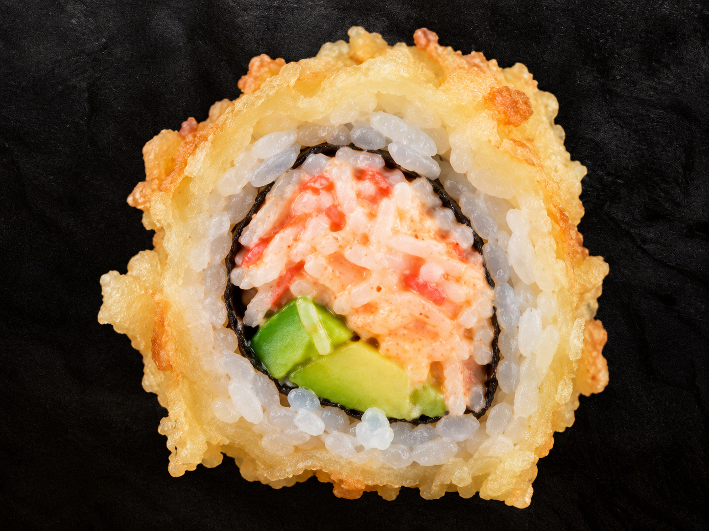 Fried Spicy Crab Roll.
