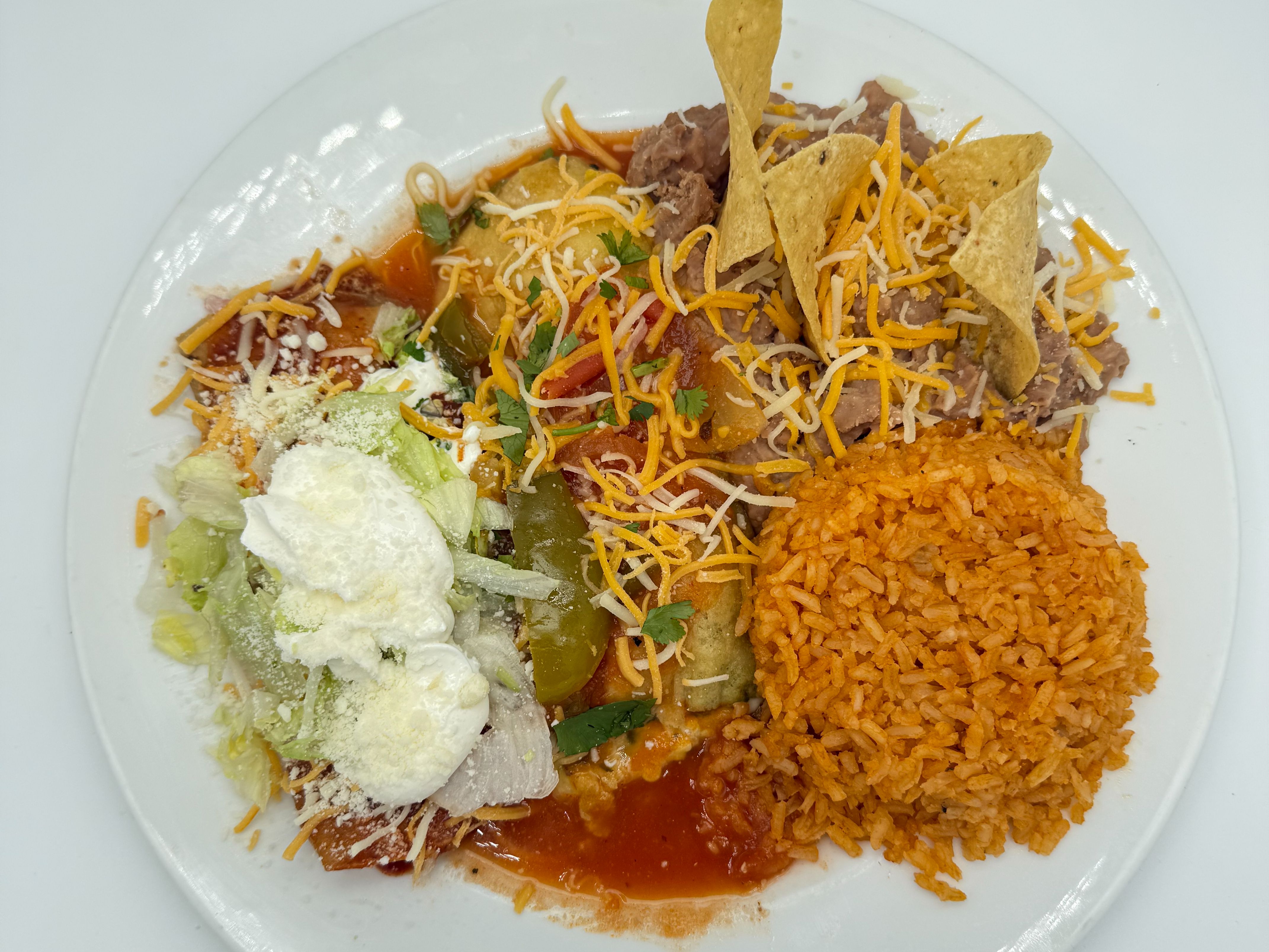 Cheese Enchilada & Chile Relleno Combo.