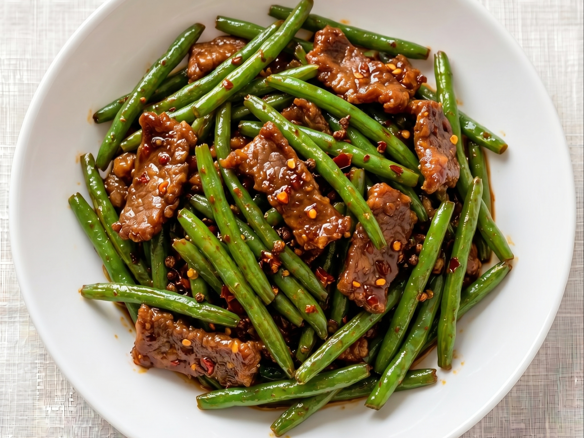 Beef With Green Beans.