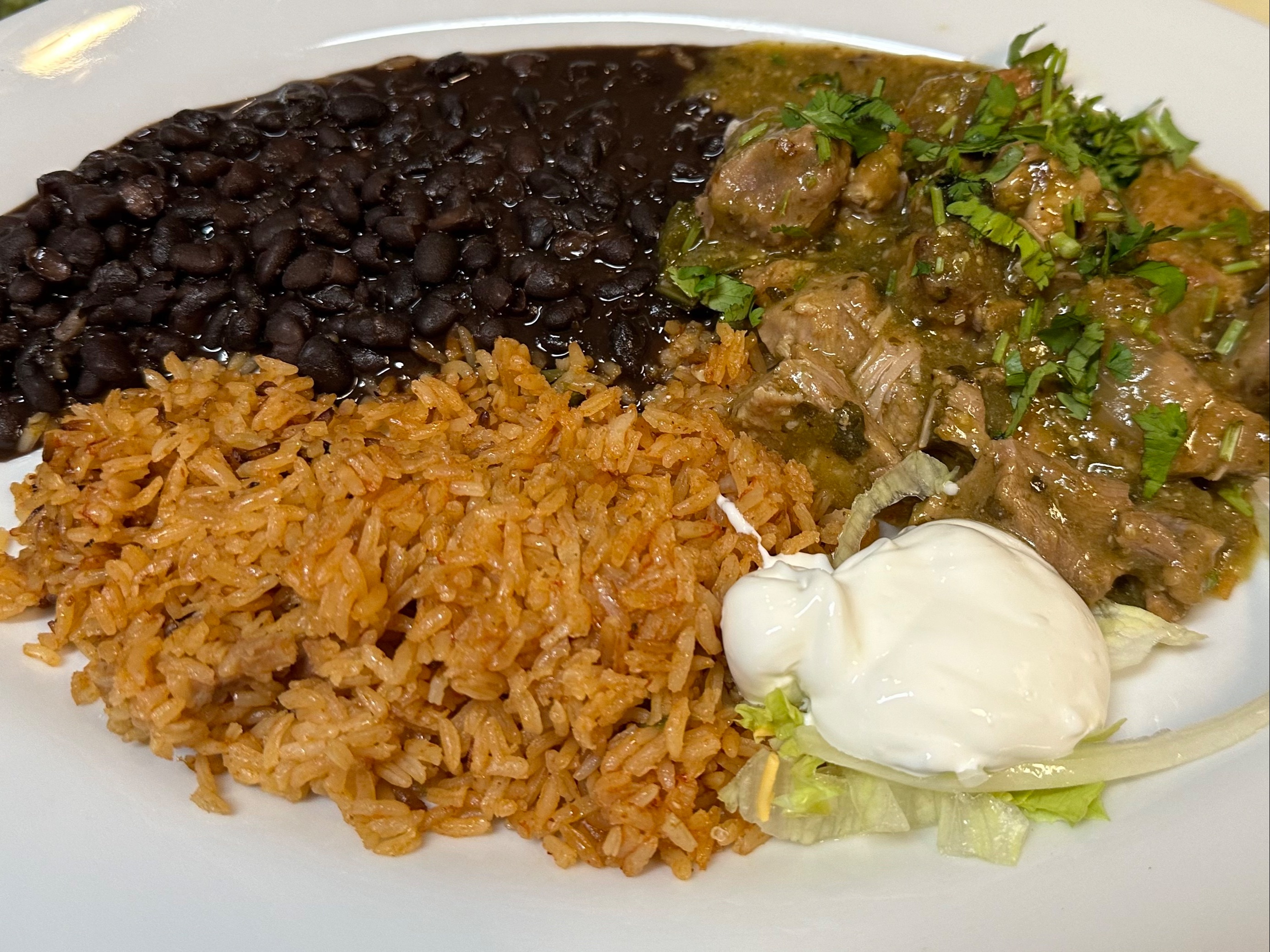 Chile Verde Dinner Plate.