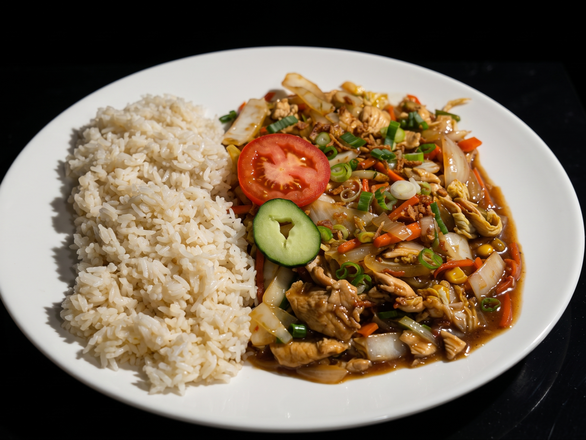 Stir Fried with Rice.