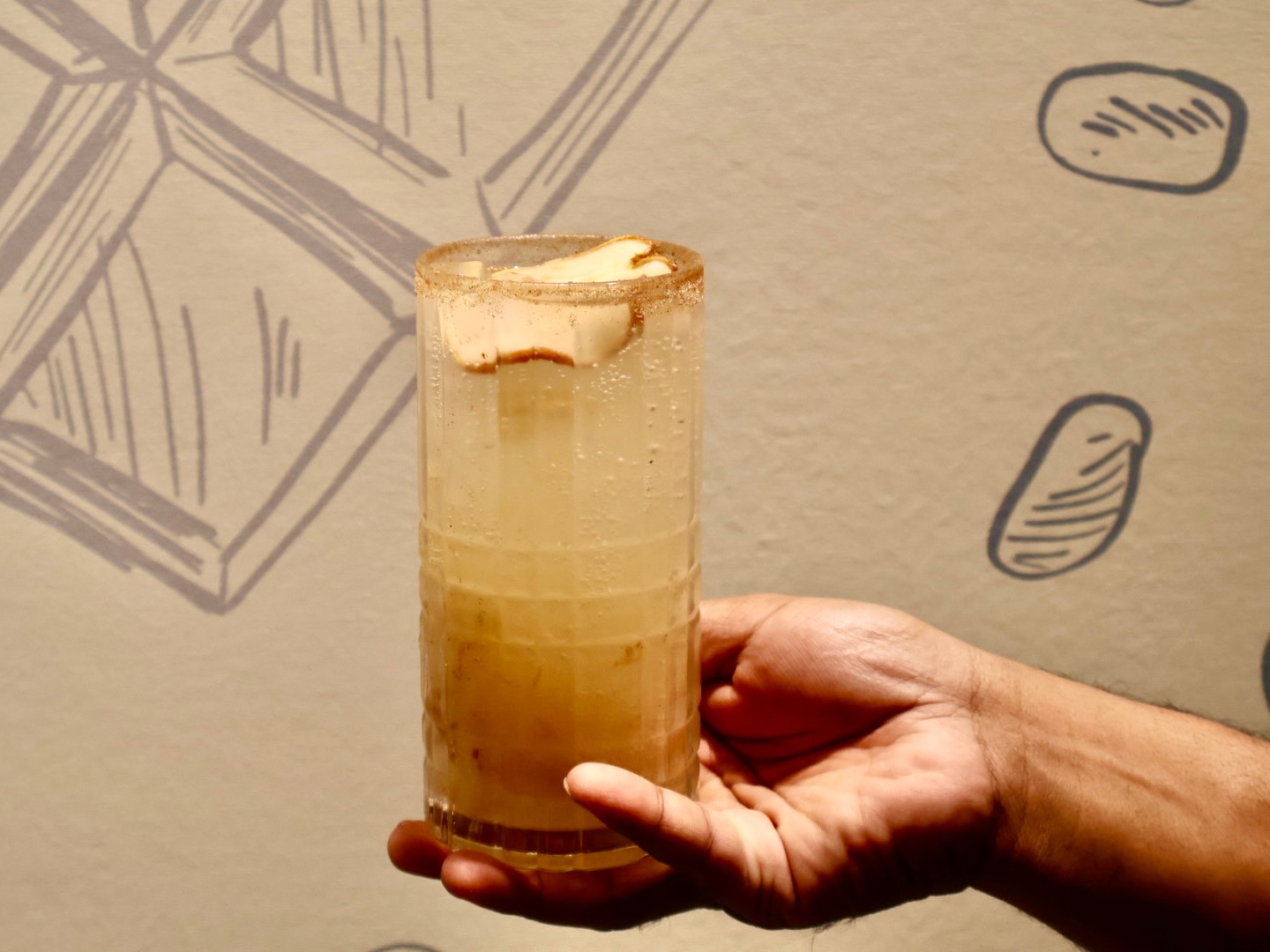 Spiced Pear Mocktail.