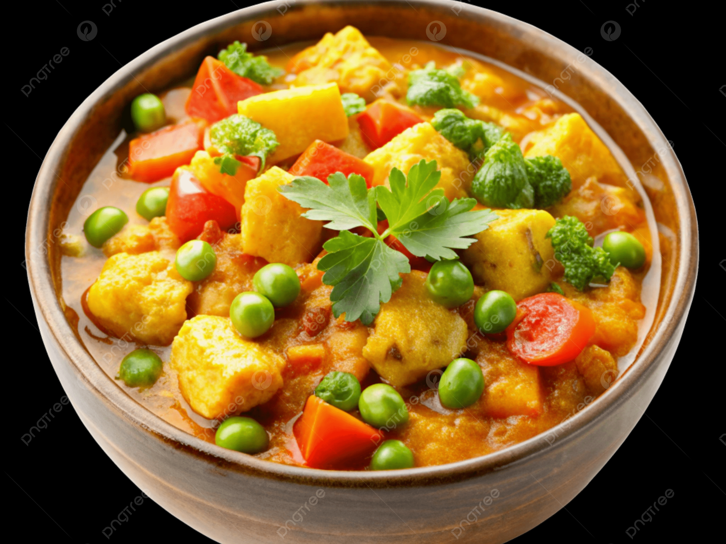 Veg Curry W/ Rice.