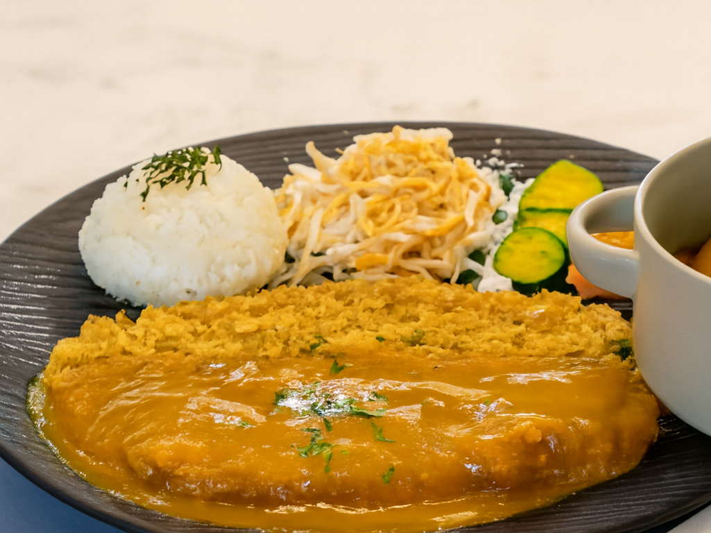CHICKEN KATSU.