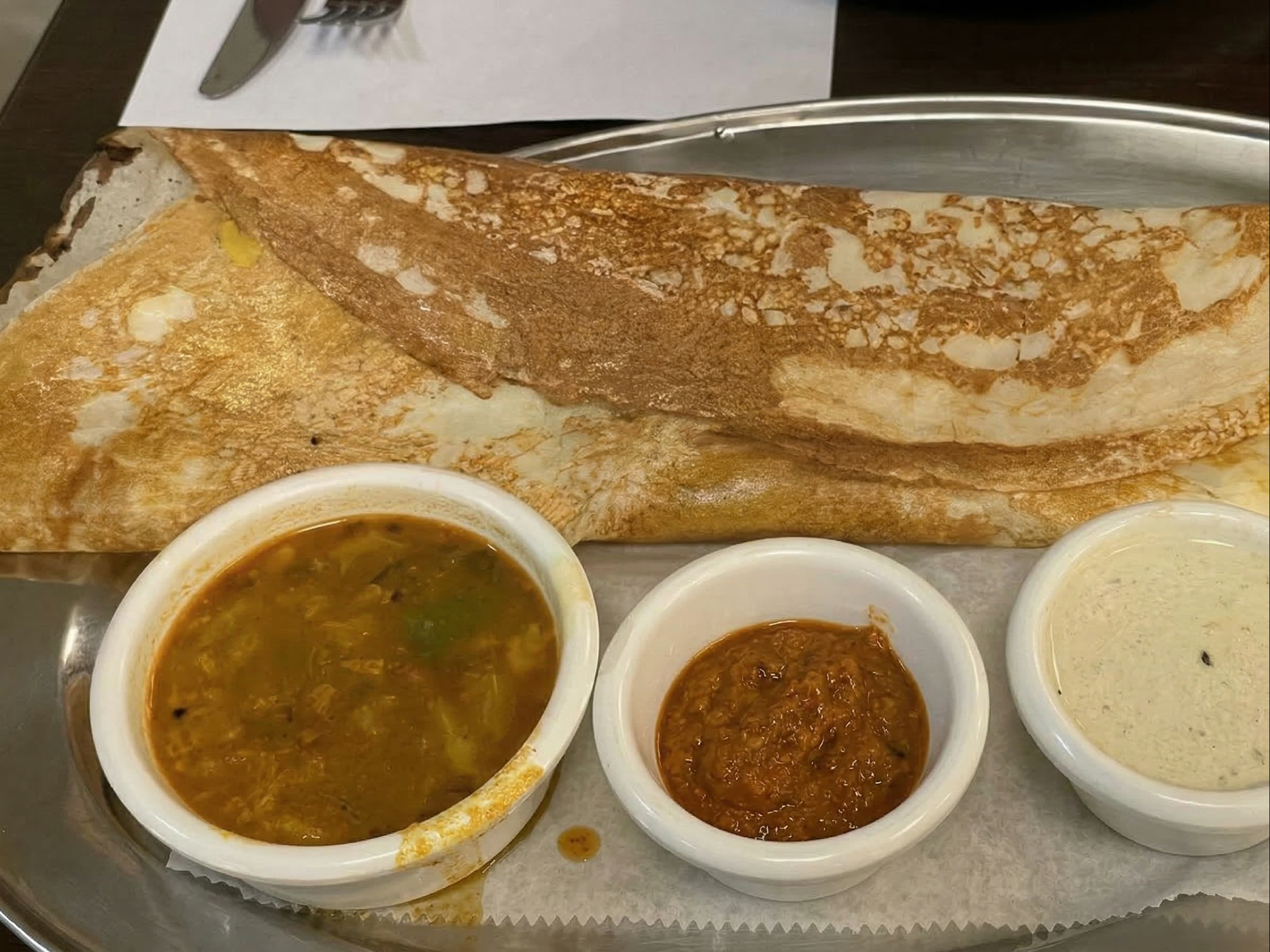 Paneer Masala Dosa.