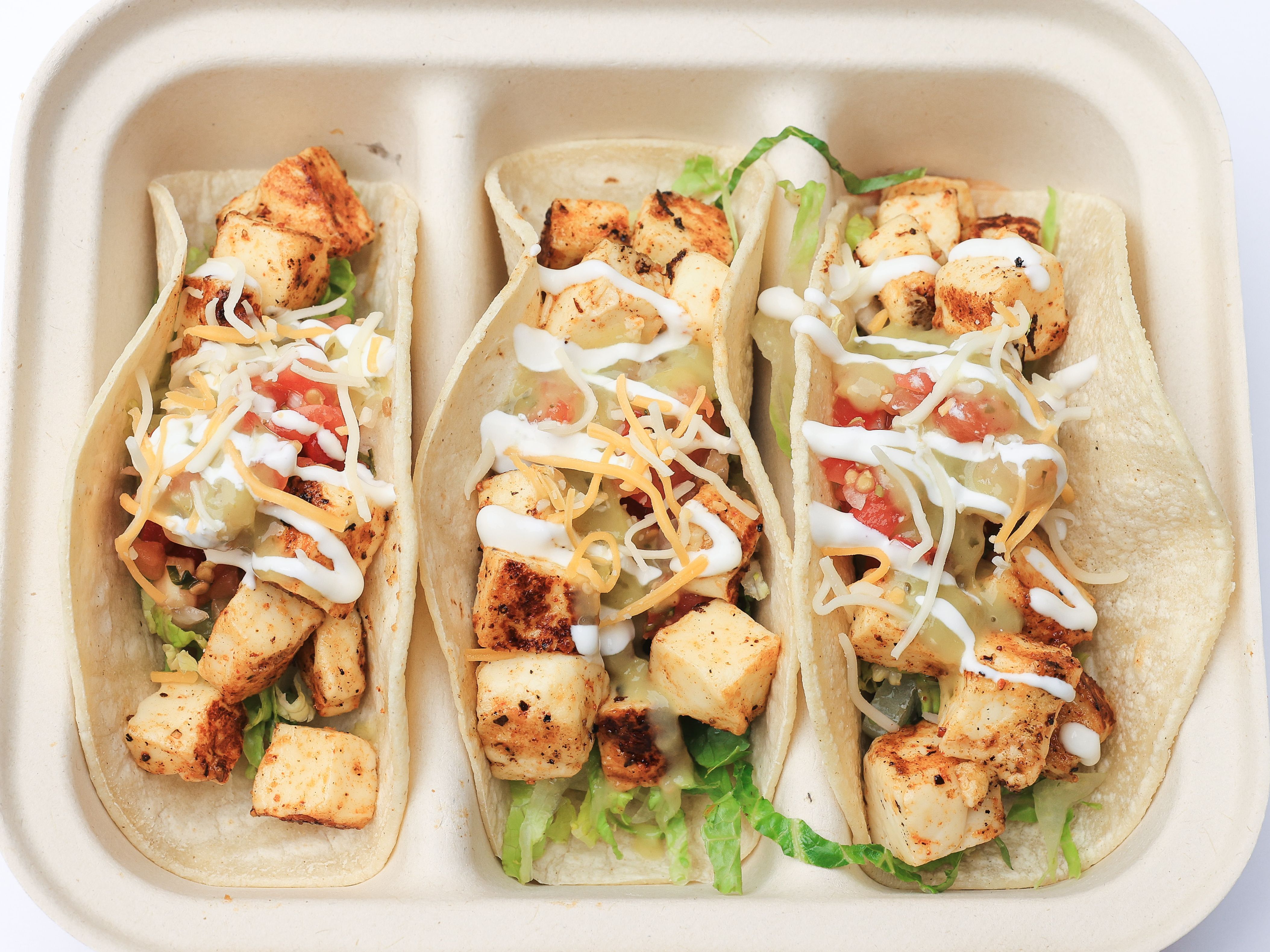 Queso Frito Taco Trio - Crispy Cheese Taco Trio