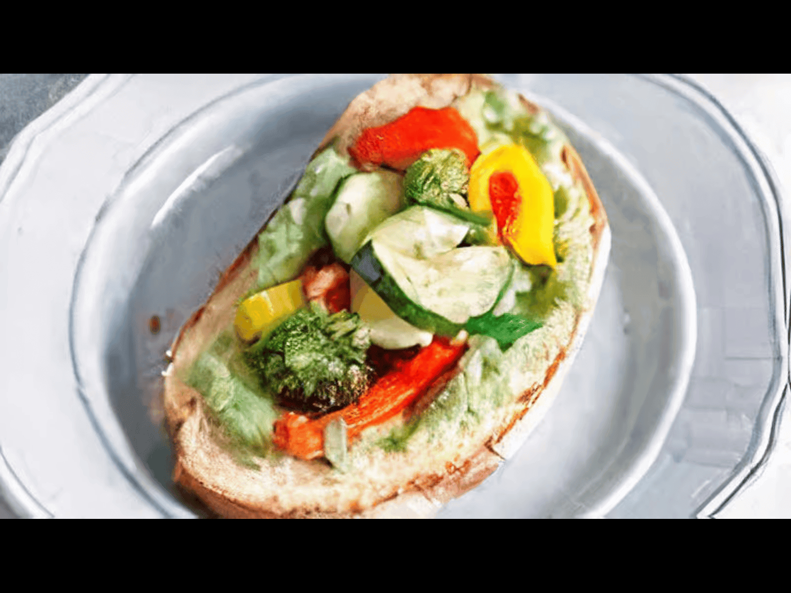 Grilled Vegetables Sandwich.