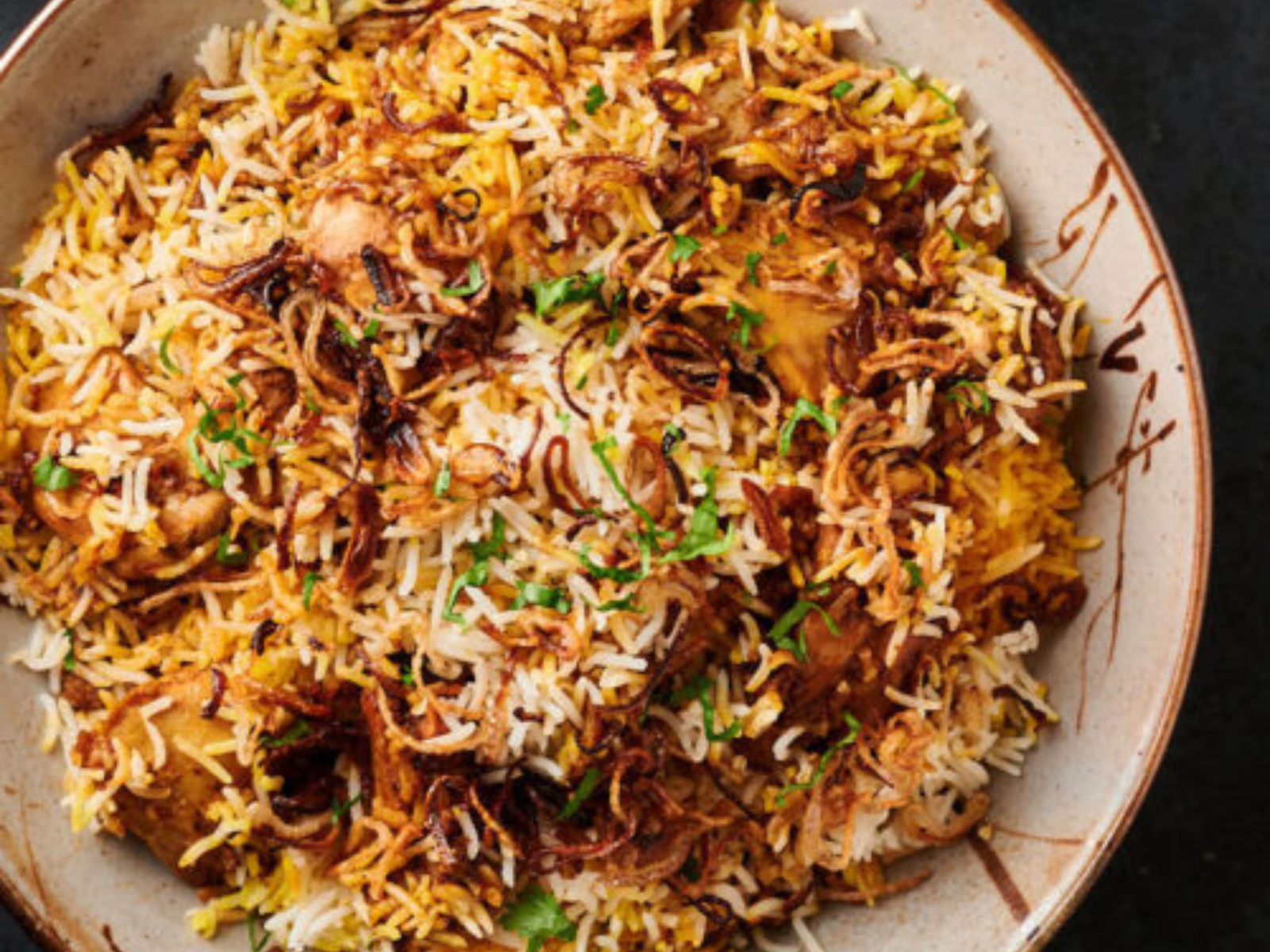 Chicken 65 Biryani.